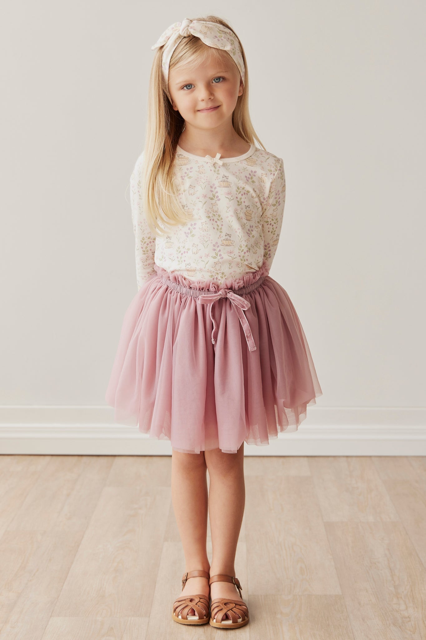 Organic Cotton Long Sleeve Top - Moons Garden Jamie Kay