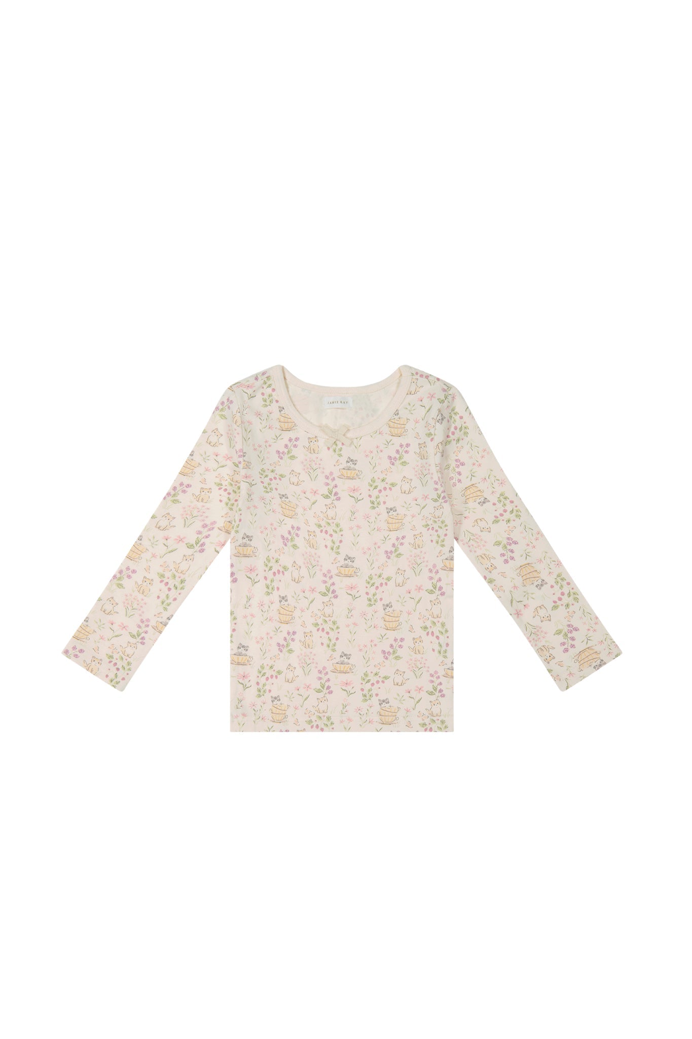 Organic Cotton Long Sleeve Top - Moons Garden Jamie Kay