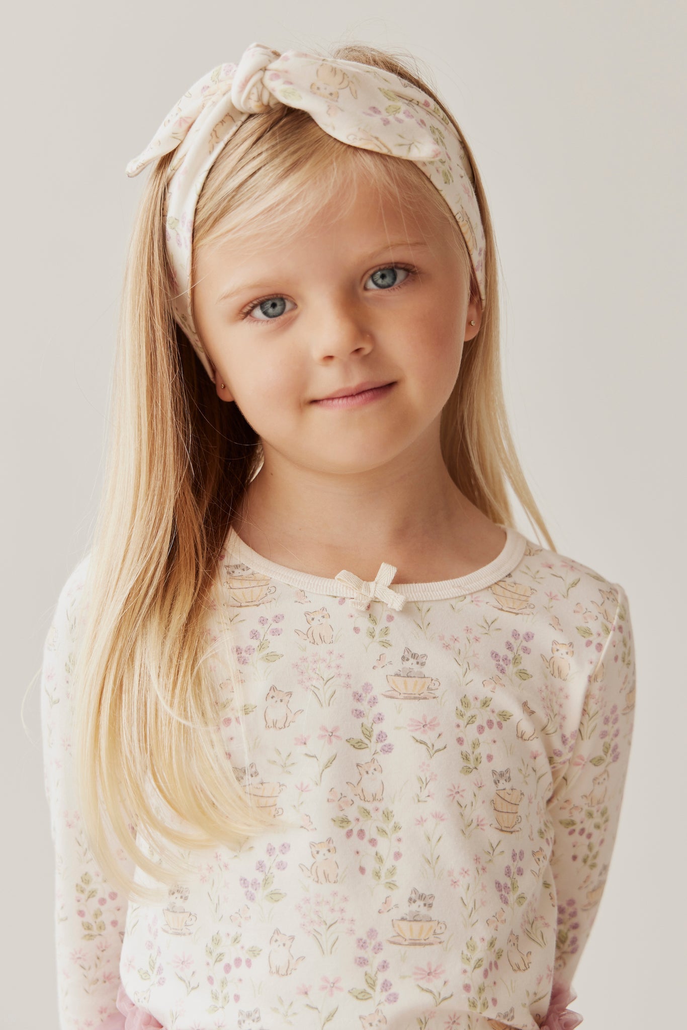 Organic Cotton Long Sleeve Top - Moons Garden Jamie Kay