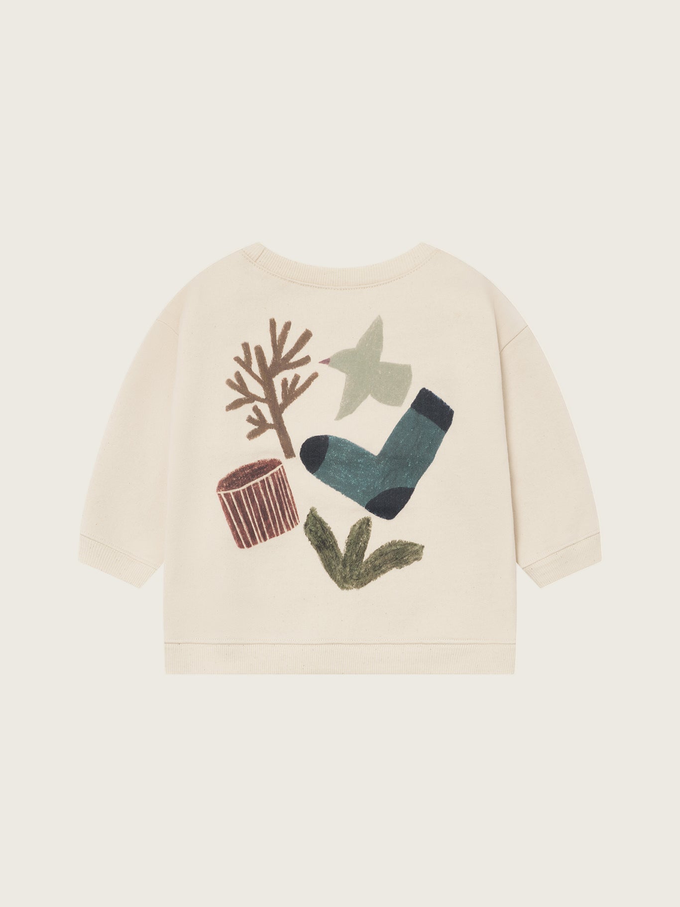 Organic Zoo Forest Song Sweatshirt Undyed Organic Zoo