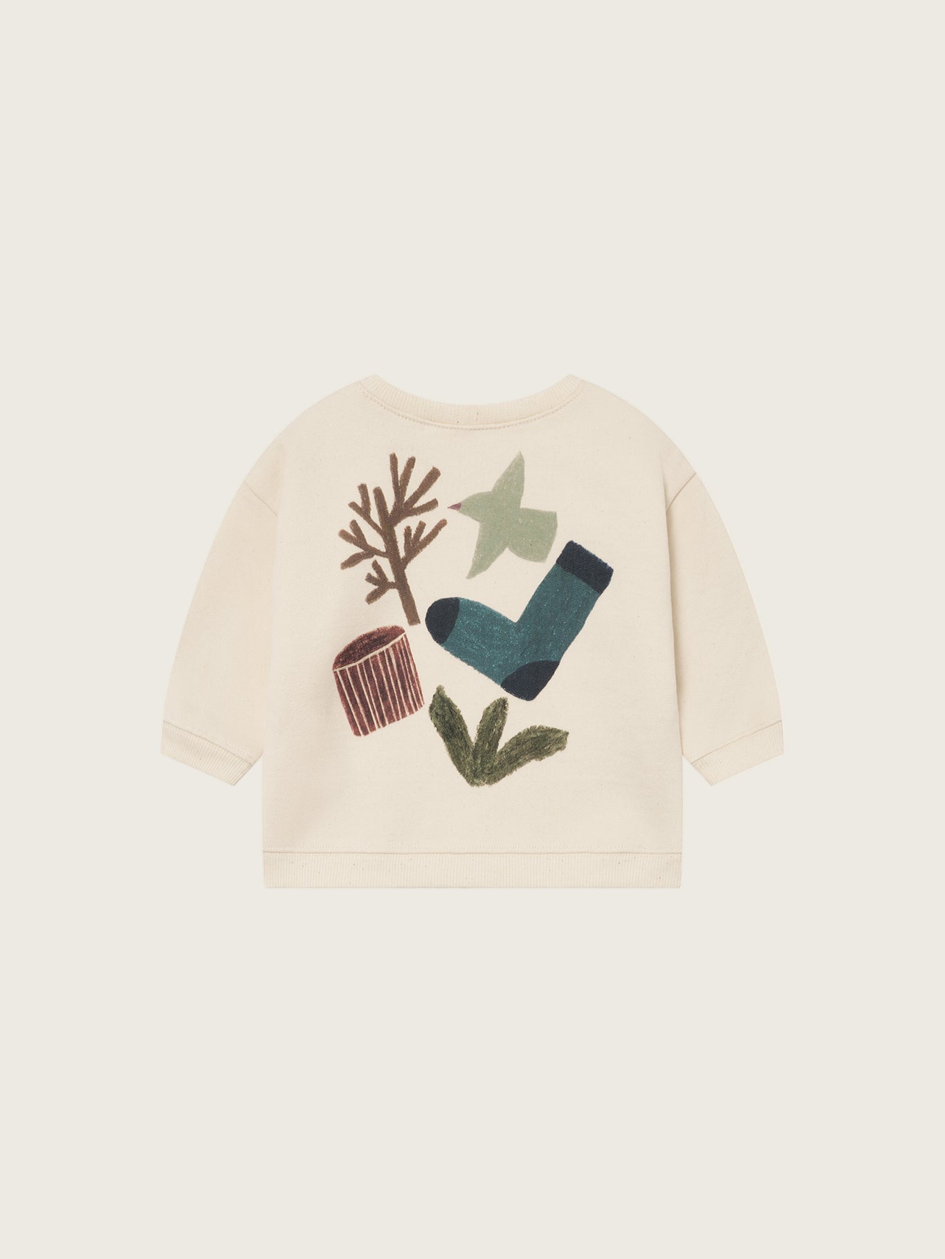 Organic Zoo Forest Song Sweatshirt Undyed Organic Zoo
