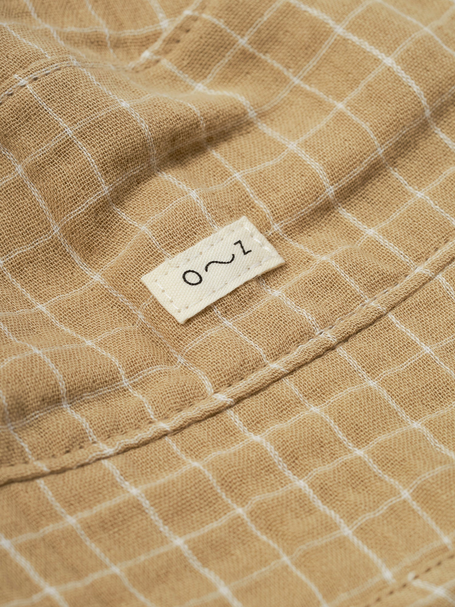 Organic Zoo Grid Check Wheat Bucket Sun Hat Organic Zoo