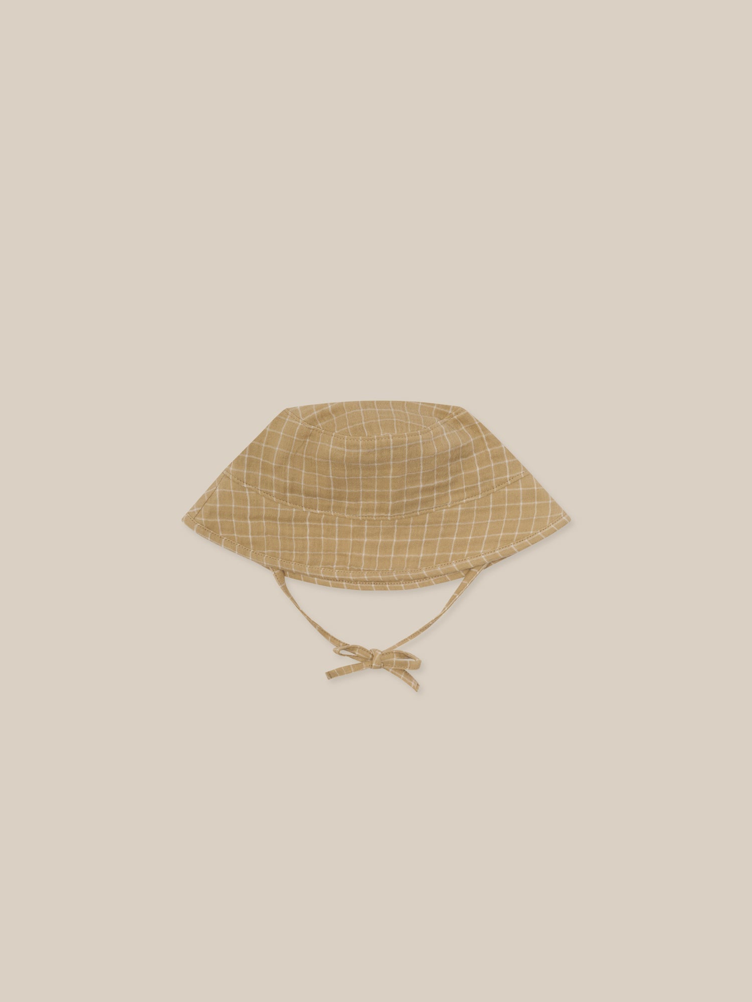 Organic Zoo Grid Check Wheat Bucket Sun Hat Organic Zoo
