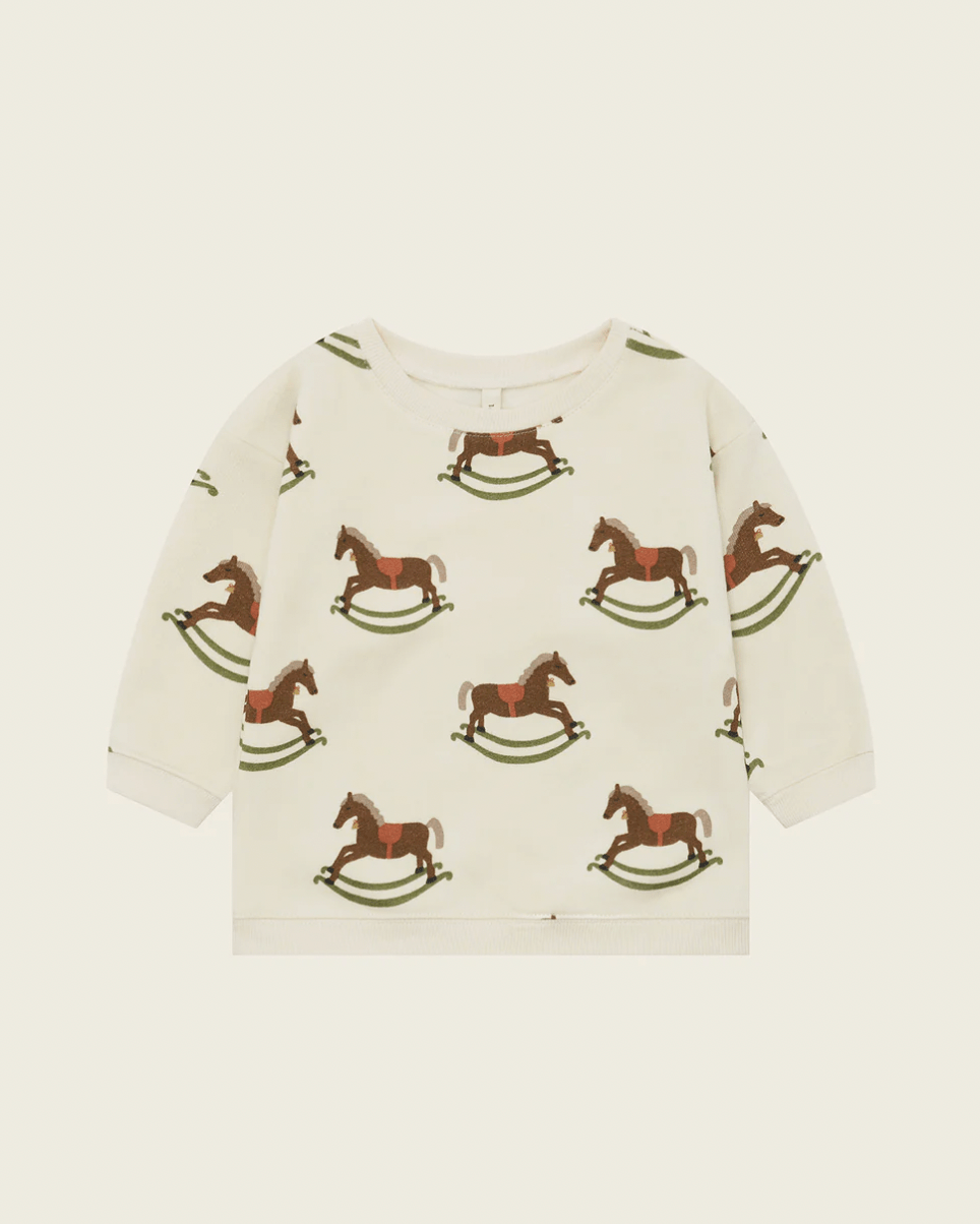 Organic Zoo Rocking Horse Sweatshirt - Christmas limit Organic Zoo