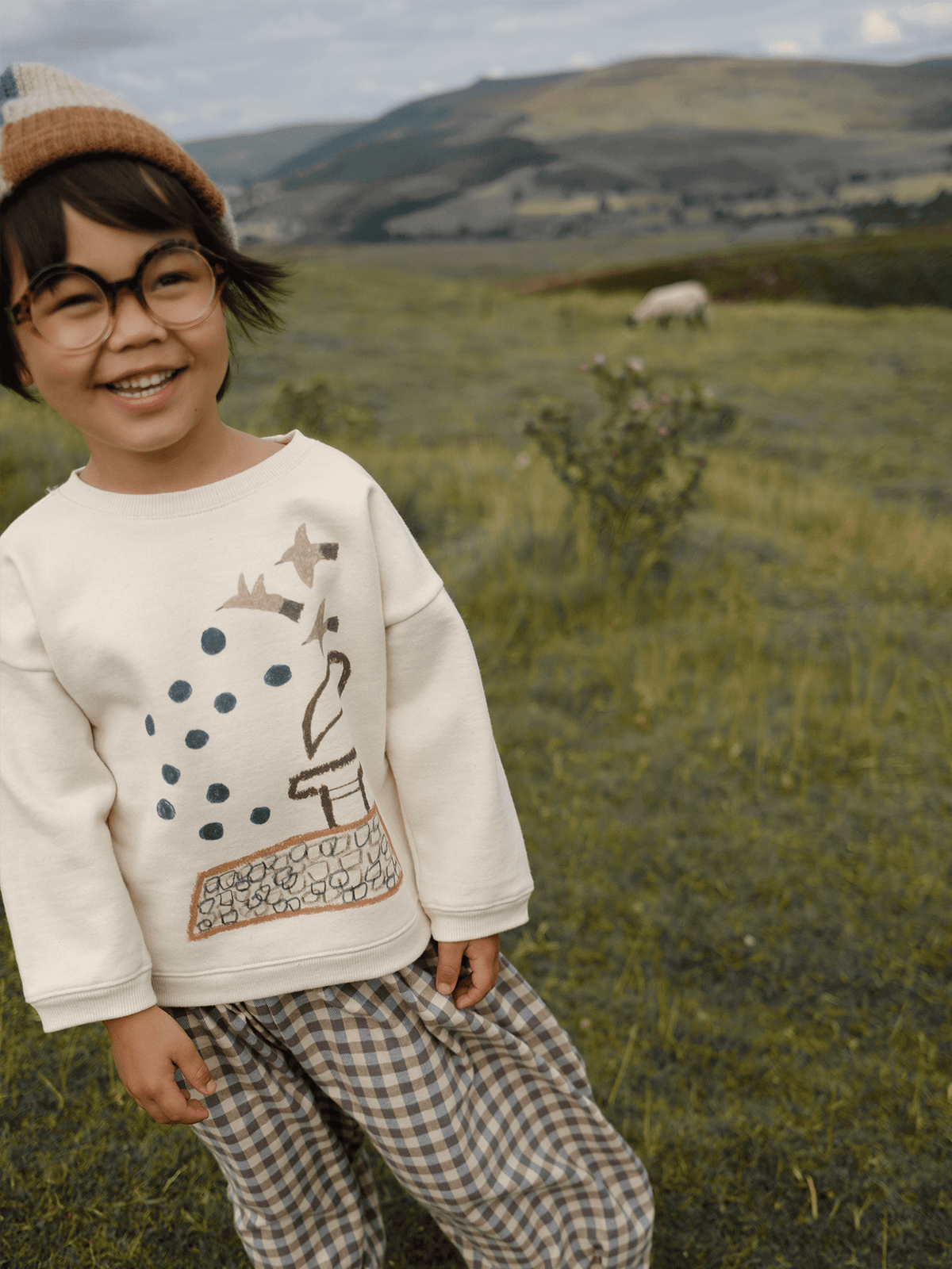 Organic Zoo Rooftop Gathering Sweatshirt Undyed Organic Zoo