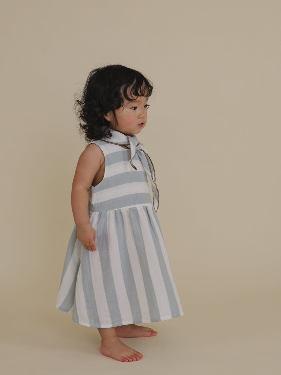 Organic Zoo Sardine Stripes Sleeveless Dress Organic Zoo