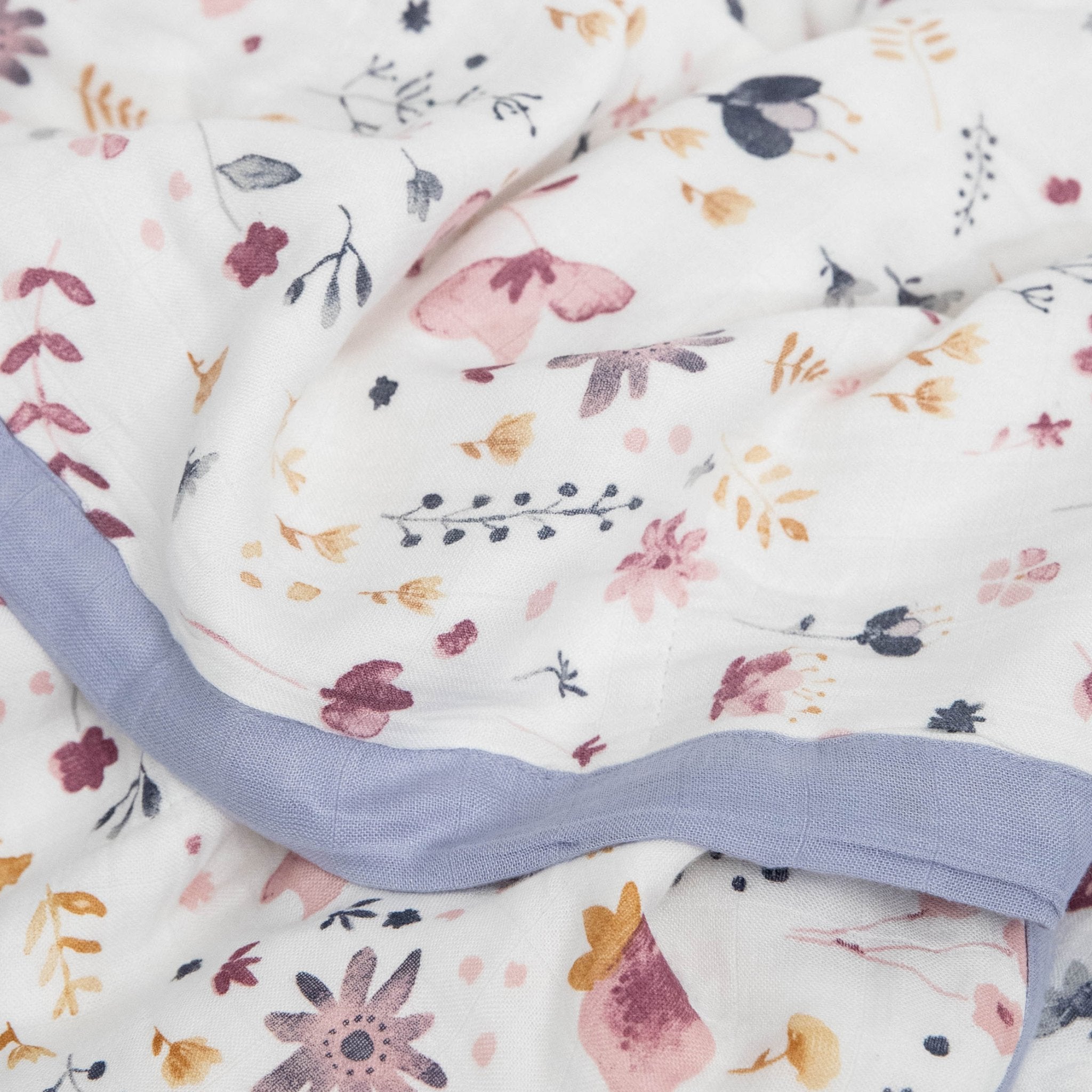 Original Deluxe Muslin Quilted Throw - Fairy Gardens Little Unicorn