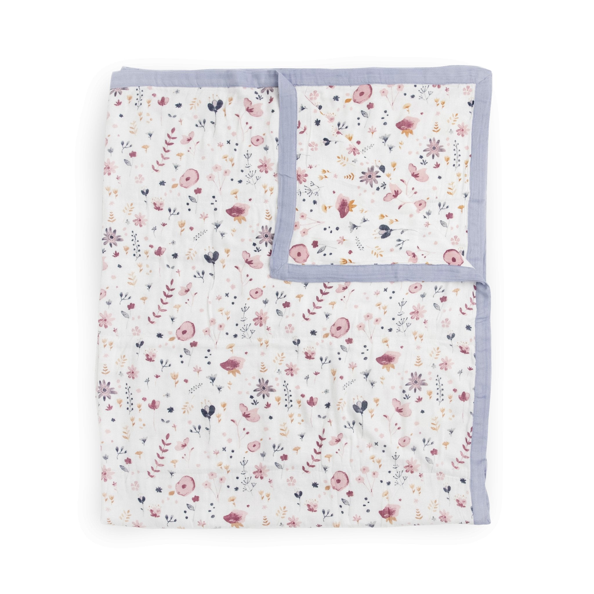 Original Deluxe Muslin Quilted Throw - Fairy Gardens Little Unicorn