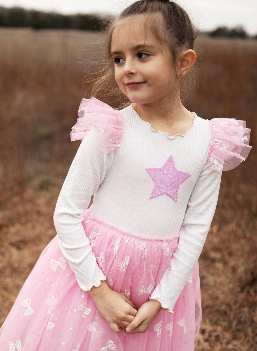 Petite Hailey - Gia Frill Tutu Dress - Pink Petite Hailey