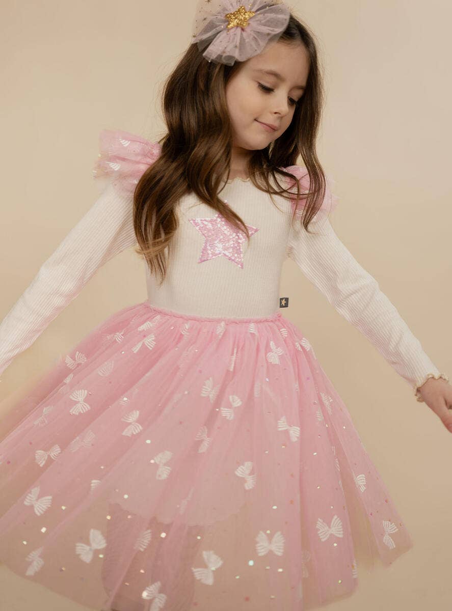 Petite Hailey - Gia Frill Tutu Dress - Pink Petite Hailey