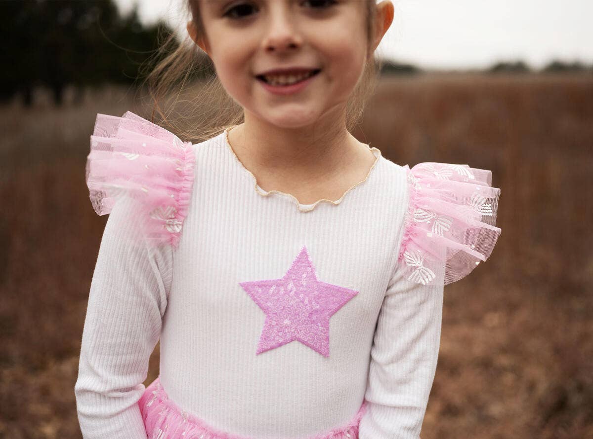 Petite Hailey - Gia Frill Tutu Dress - Pink Petite Hailey