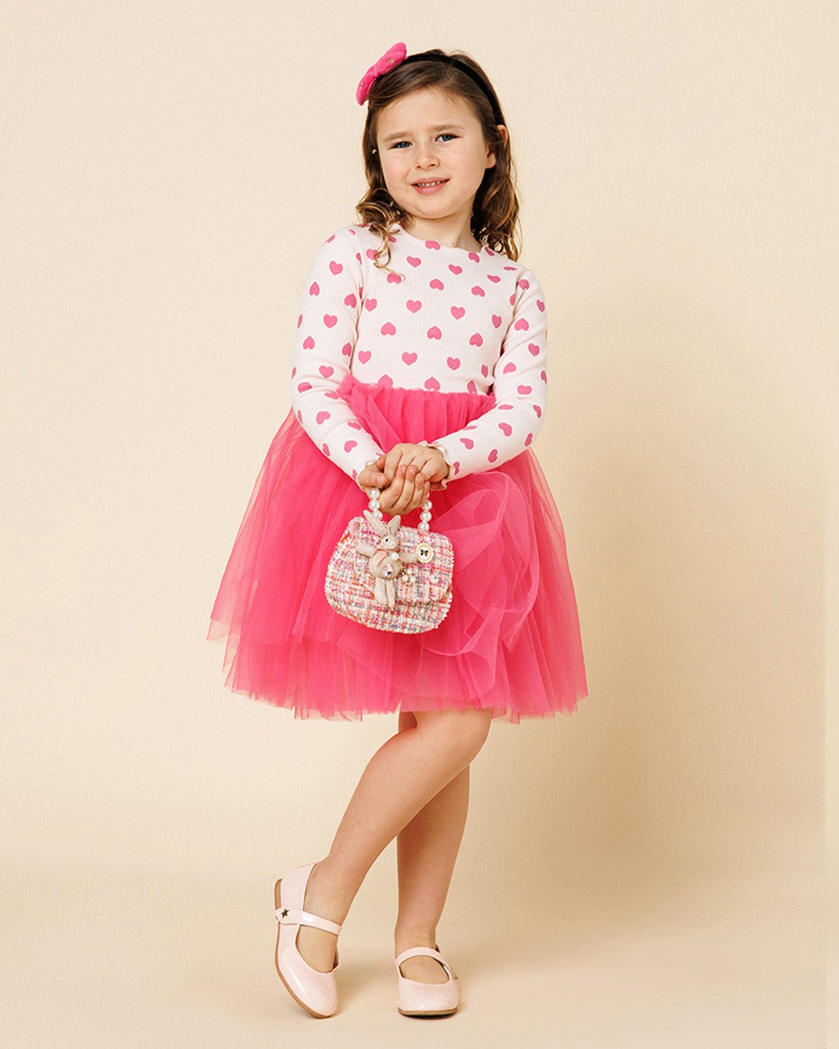Petite Hailey Heart Tutu Dress - Pink Petite Hailey