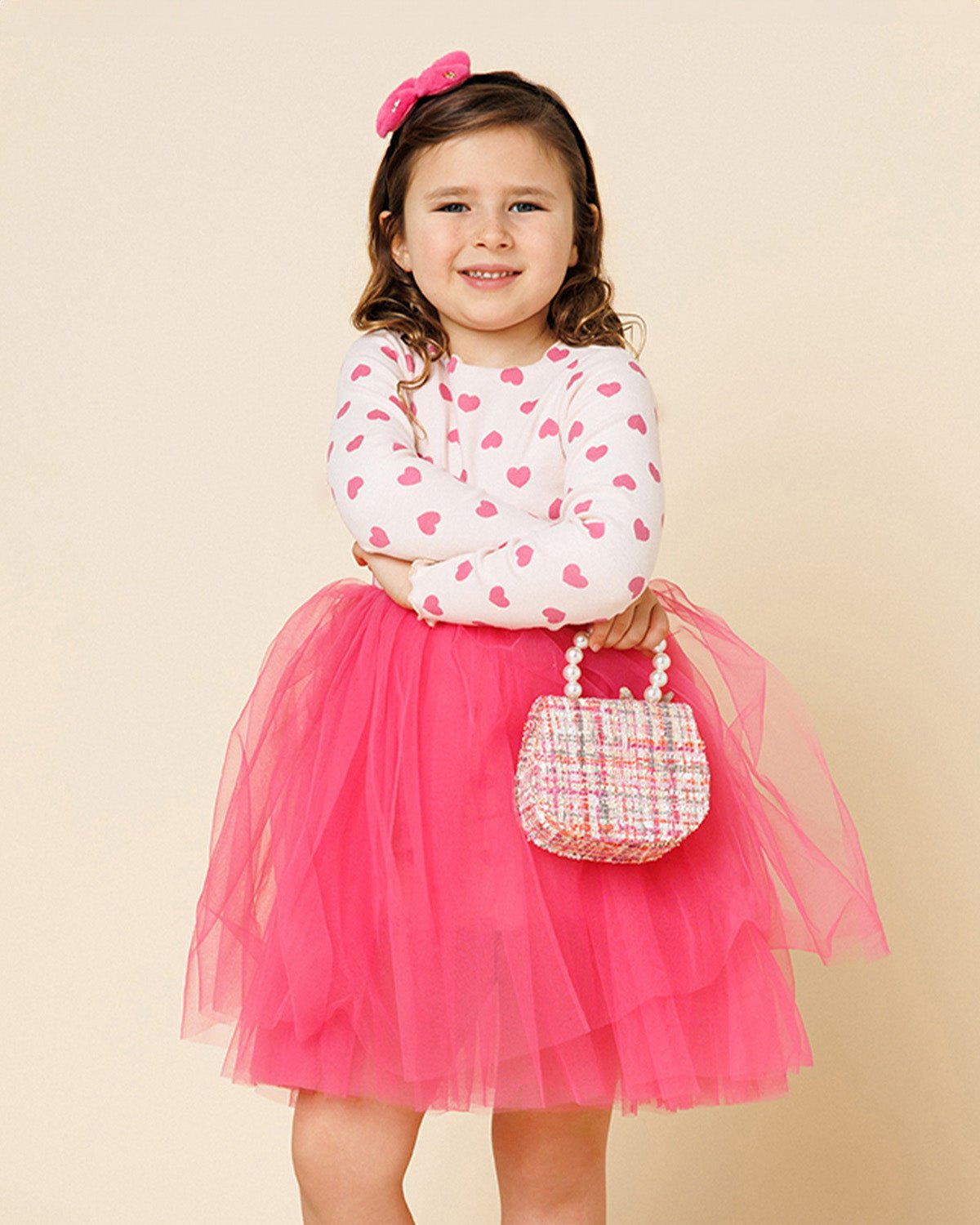 Petite Hailey Heart Tutu Dress - Pink Petite Hailey