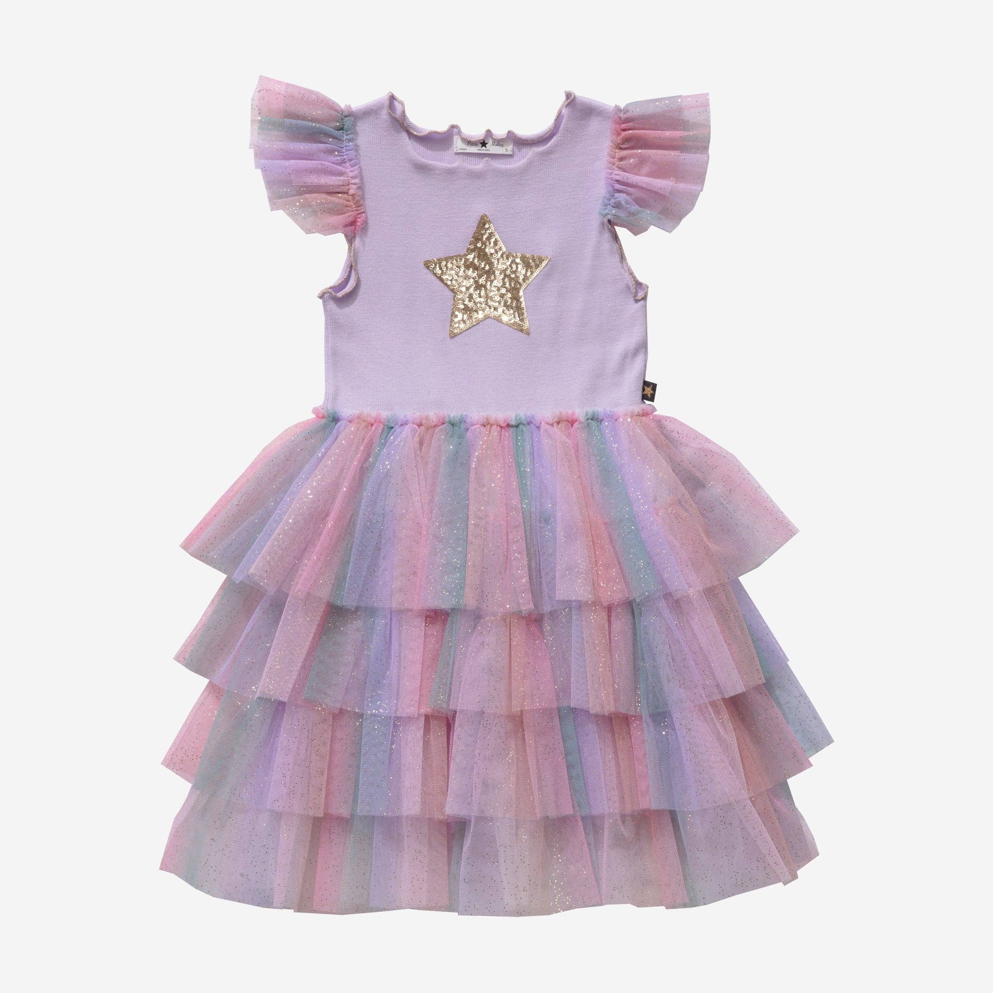 Petite Hailey - Leah Layered Tutu Dress: Purple Petite Hailey