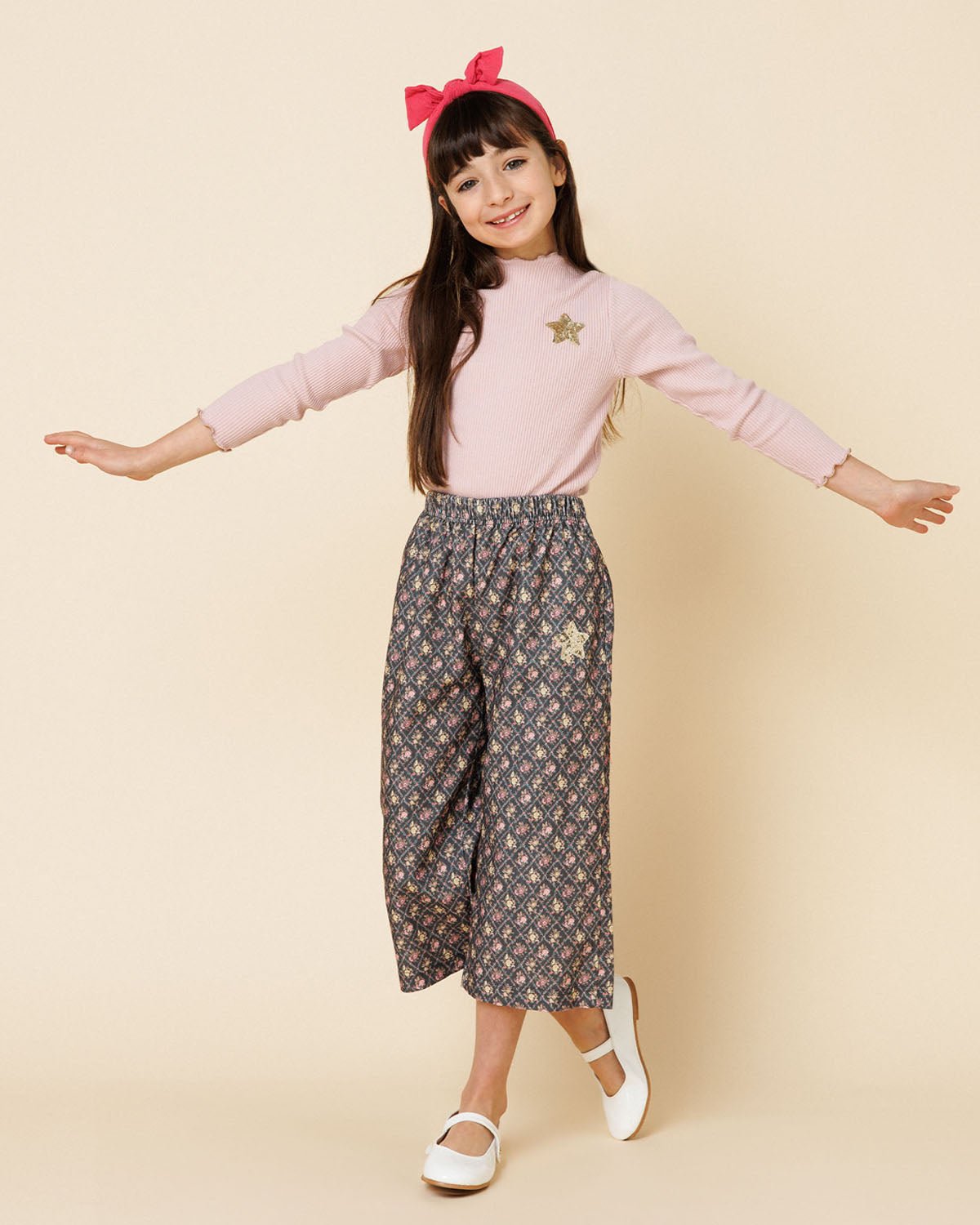 Petite Hailey Ribbed Star Patched Top Petite Hailey