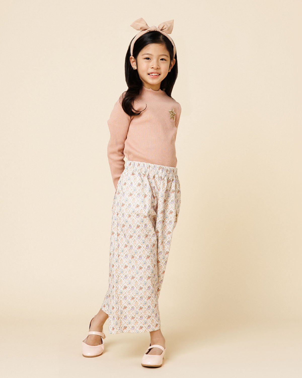 Petite Hailey Ribbed Star Patched Top Petite Hailey