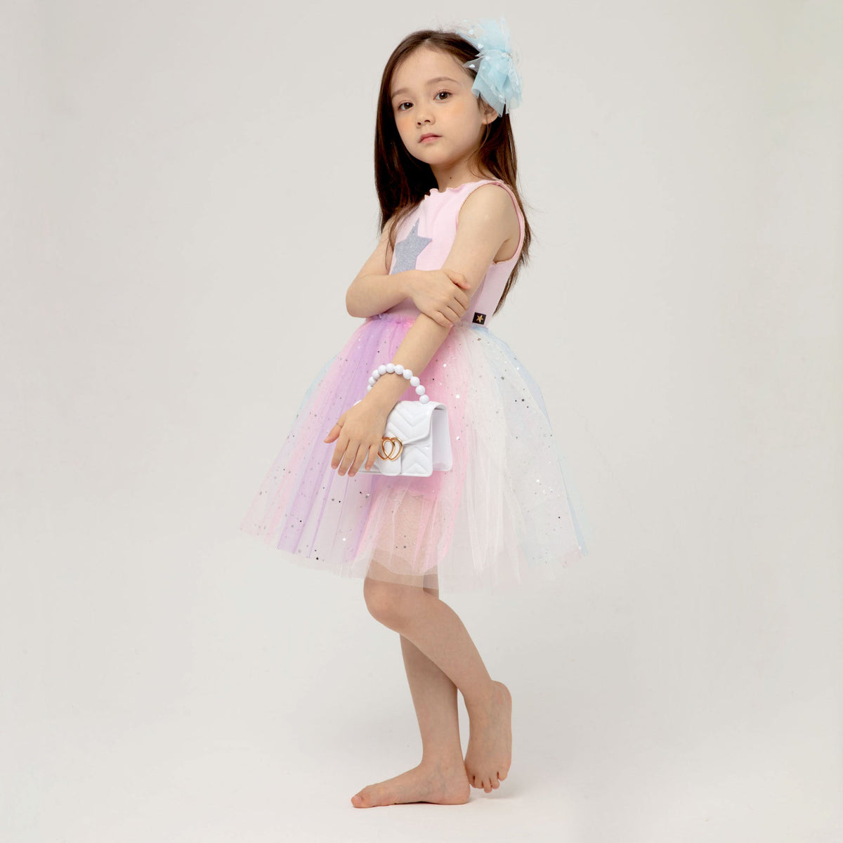 Petite Hailey Rylee Tutu Dress - Purple Petite Hailey