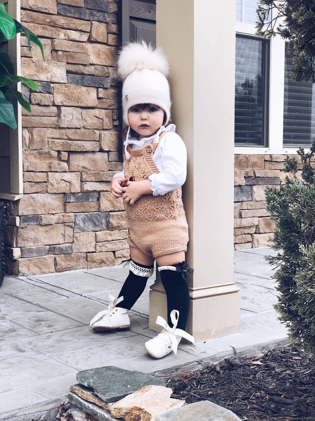 Petite Maison Kids - Cashmere Aviator Hat: Grey Petite Maison Kids