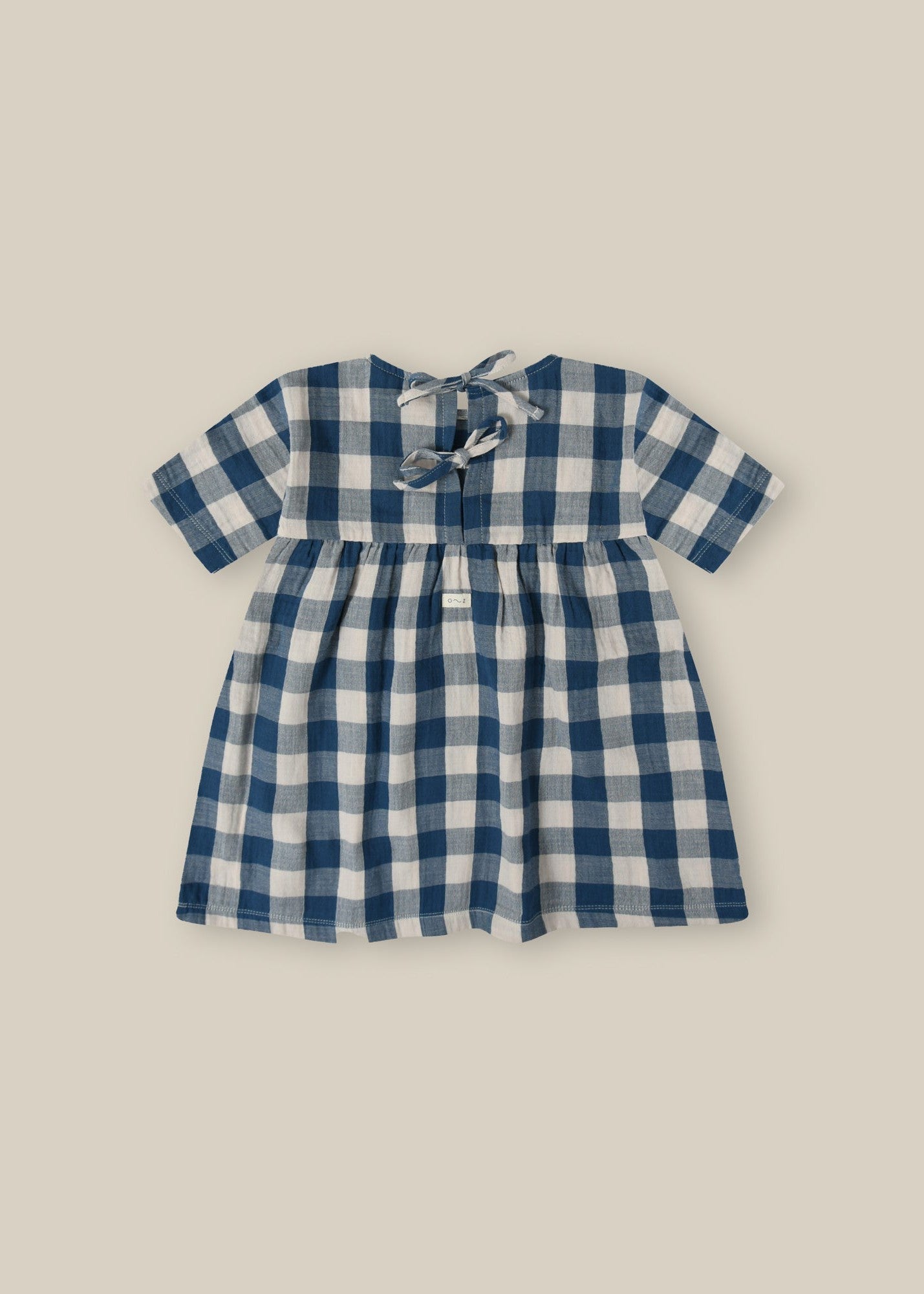 Organic Zoo Pottery Blue Gingham Bella Dress Organic Zoo