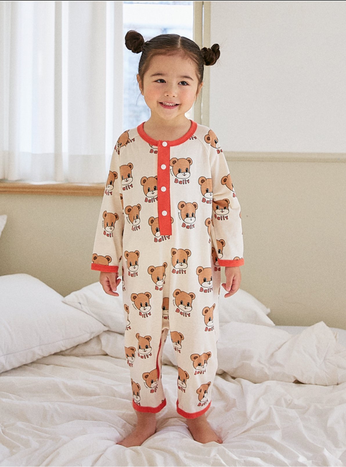 红色小熊连体服 Rototo bebe