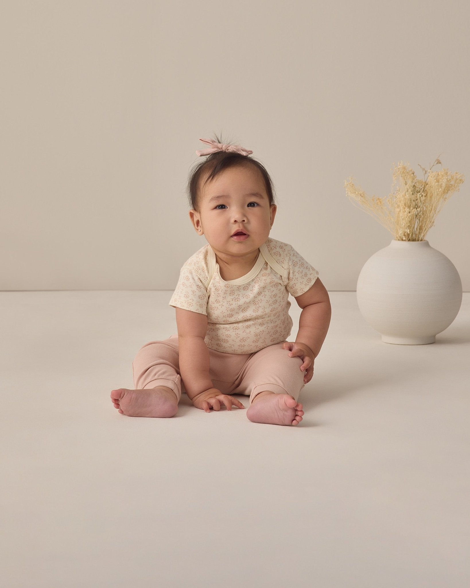 Quincy Mae Bow W. Clip, Set Of 3 Sky, Blush, Poppy Quincy Mae