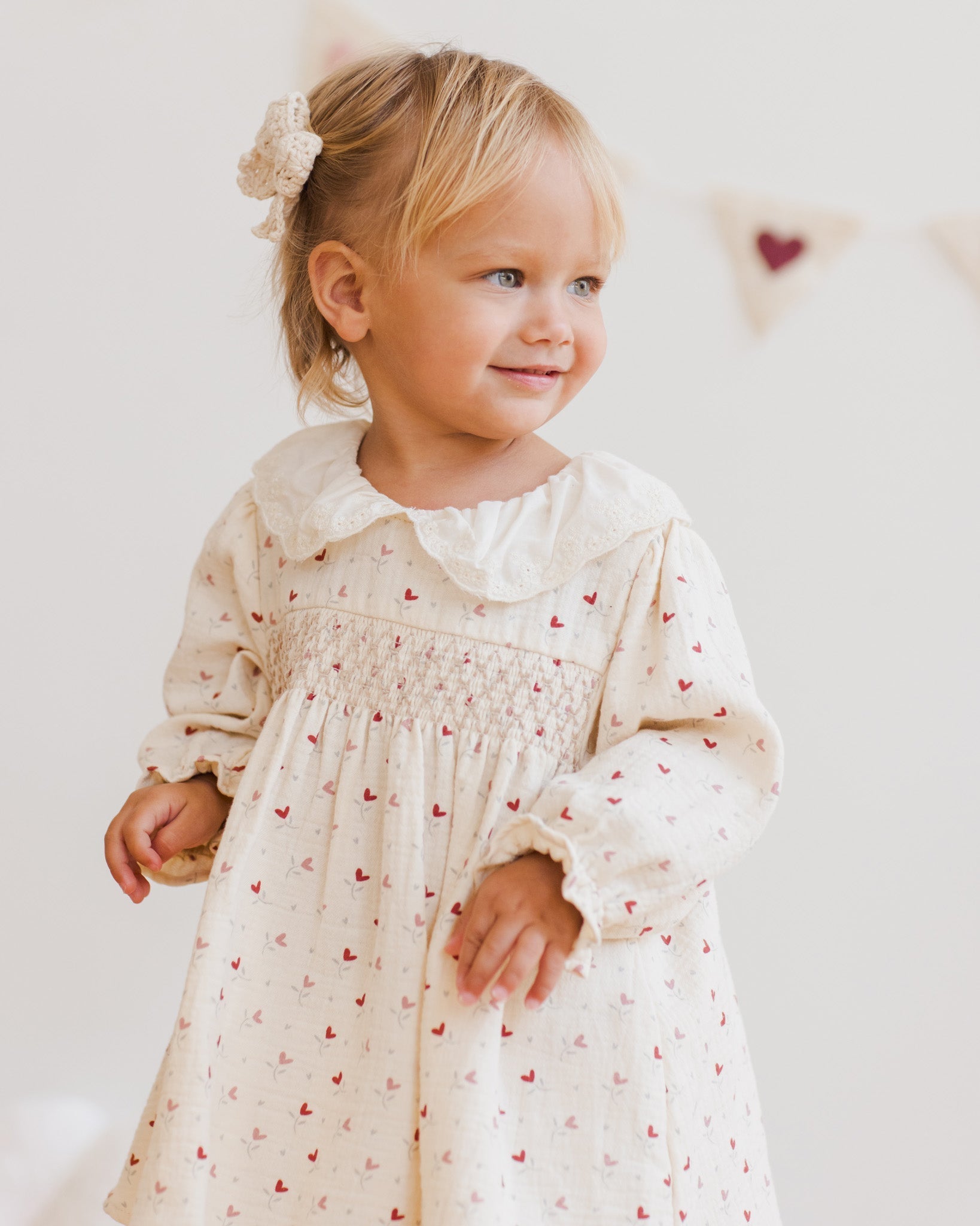 Quincy Mae Callie Dress || Heart Ditsy Quincy Mae