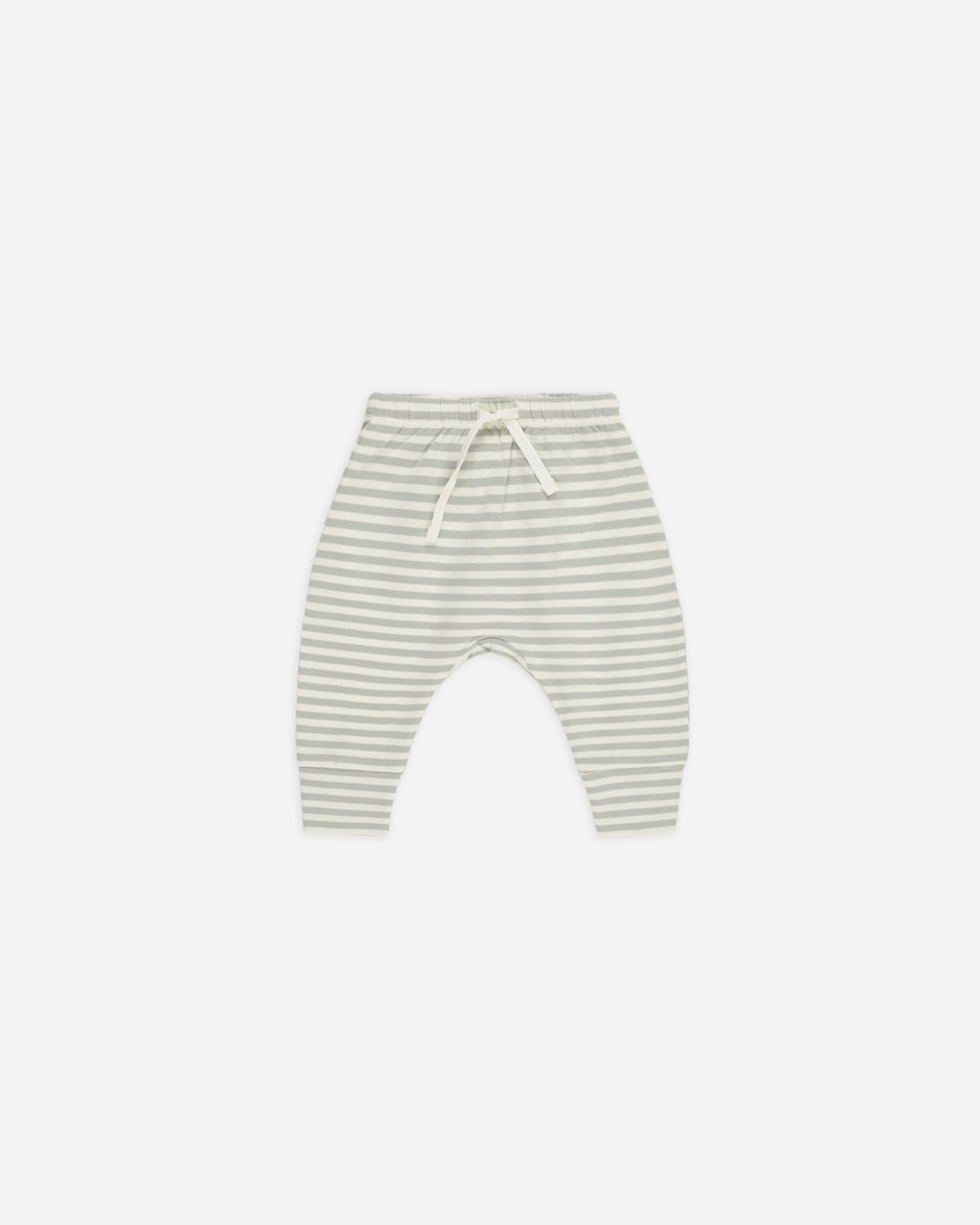 Quincy Mae Drawstring Pant || Sage Stripe Quincy Mae