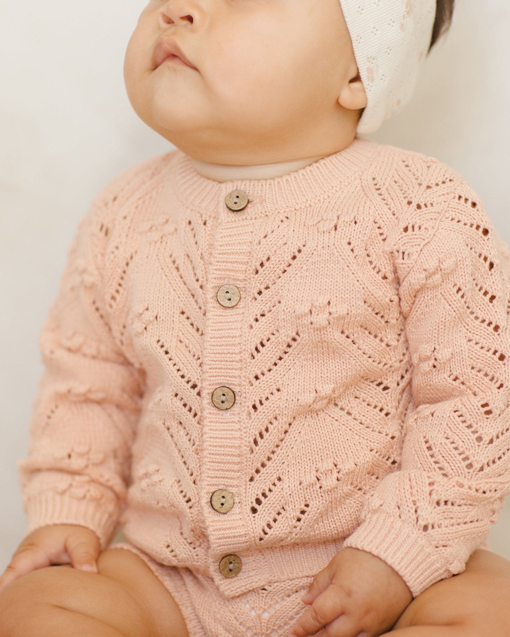 Quincy Mae Knit Cardigan || Melon Quincy Mae
