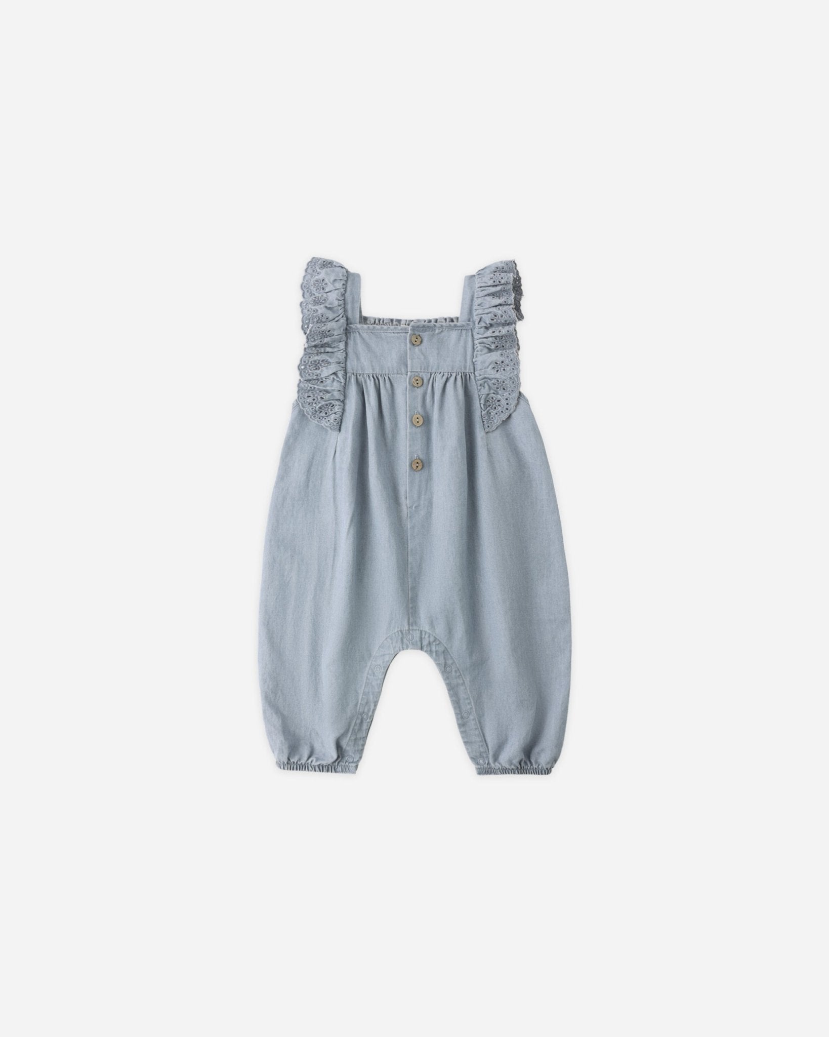 Quincy Mae Nova Romper Lightweight Denim Quincy Mae