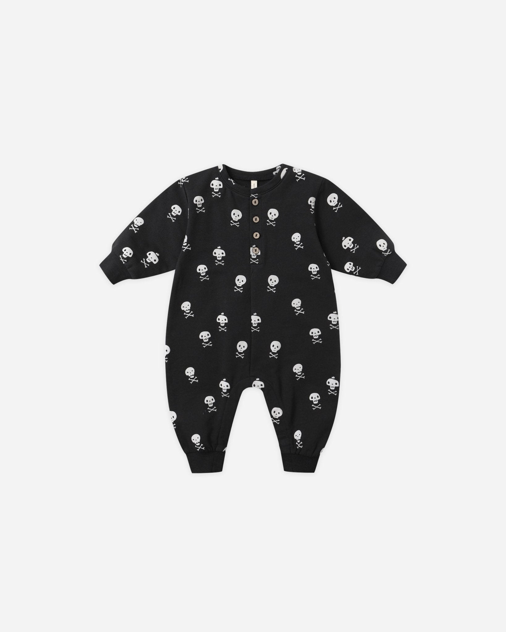 Quincy Mae Relaxed Fleece Jumpsuit || Crossbones Quincy Mae New