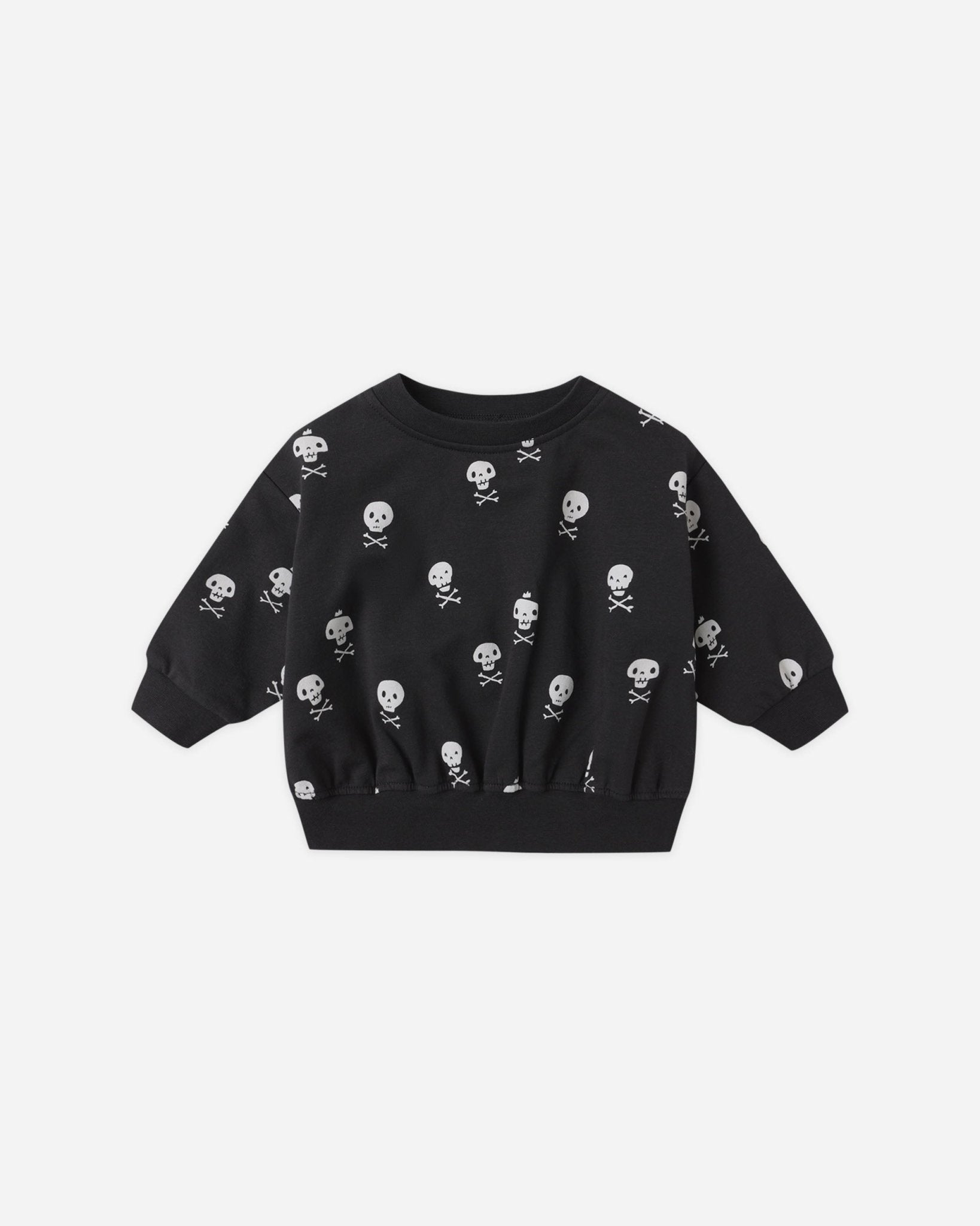 Quincy Mae Relaxed Fleece Sweatshirt || Crossbones Quincy Mae New