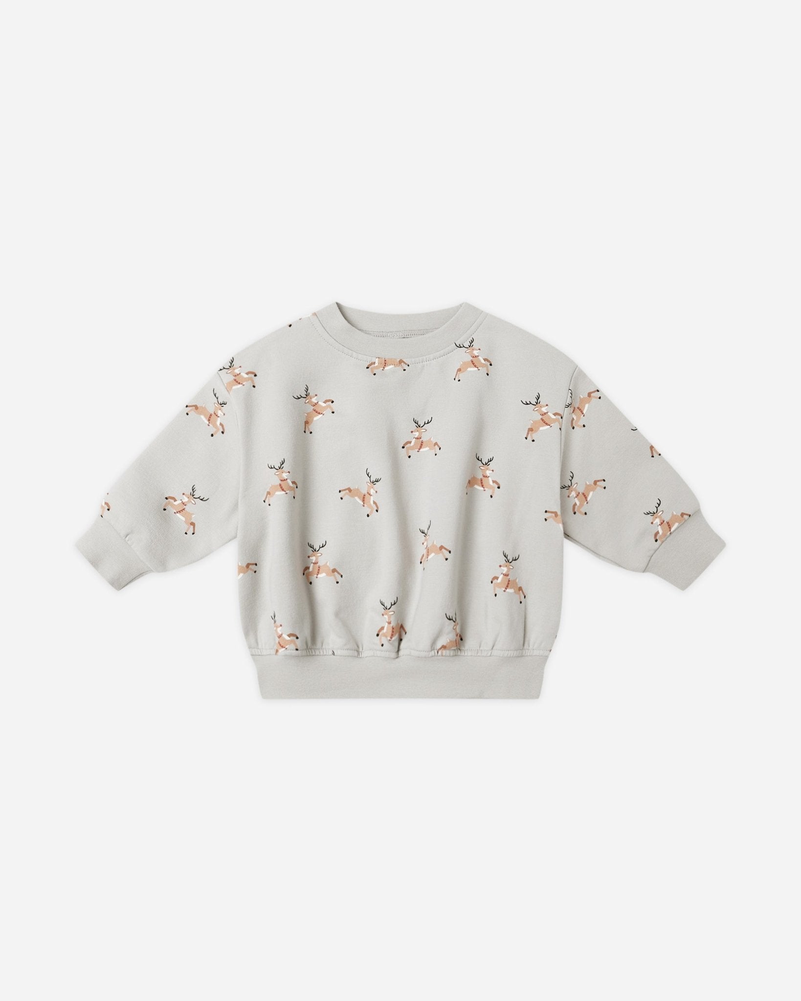 Quincy Mae Relaxed Fleece Sweatshirt || Reindeer Quincy Mae