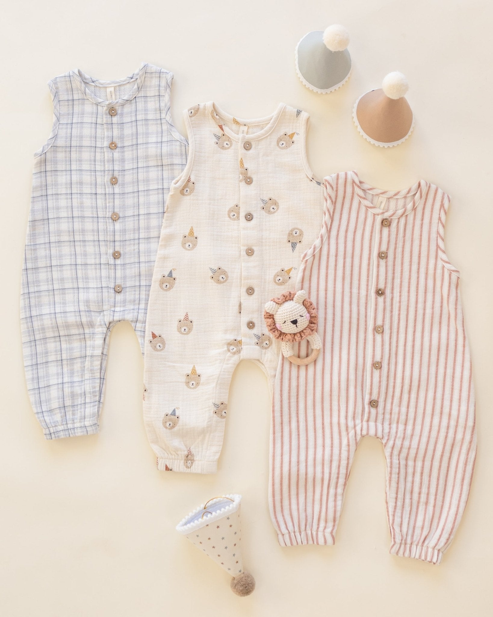 Quincy Mae Woven Jumpsuit Party Bears Quincy Mae