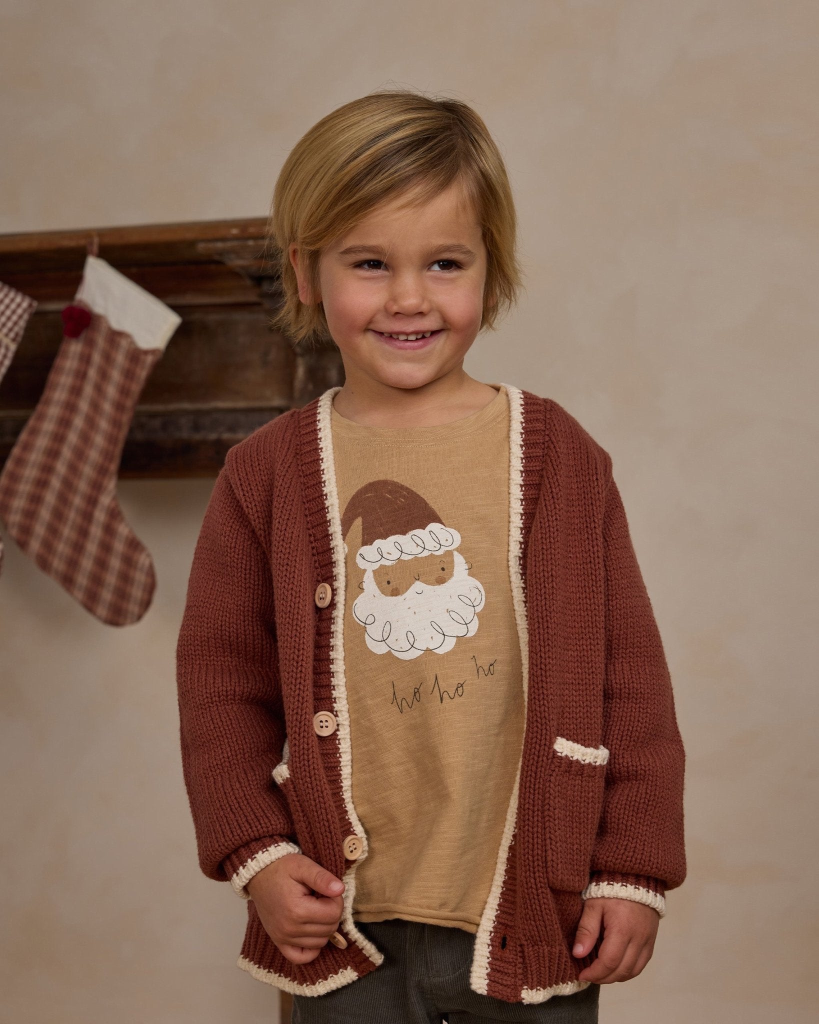 Rylee + Cru Raw Edge Long Sleeve Tee || Santa Rylee + Cru