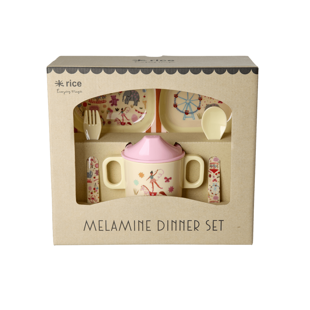 Rice by Rice Fun Fair Baby Dinner Set - 4 Piece Rice by Rice