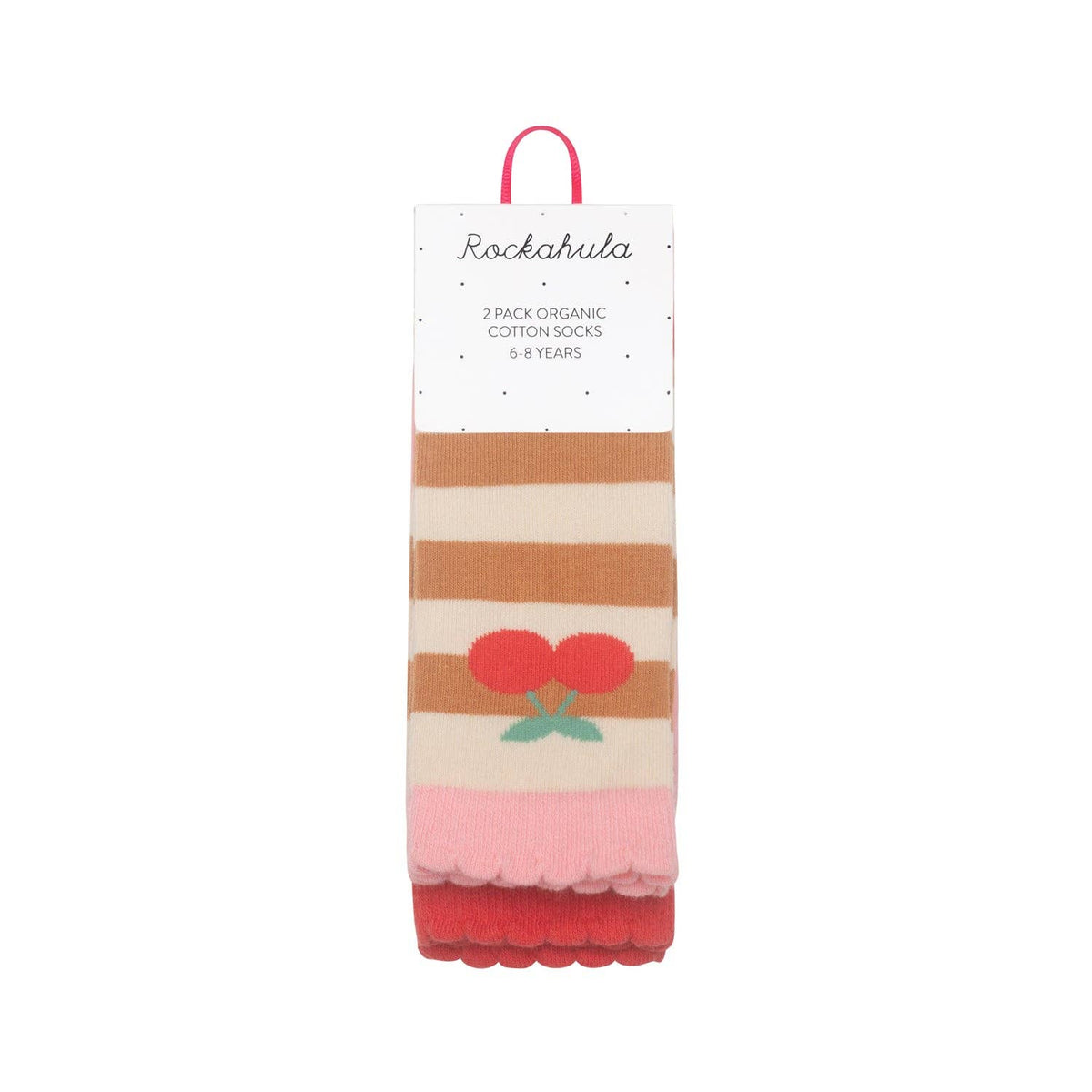 Rockahula Kids - Stripy Cherry 2 Pack Socks Rockahula Kids