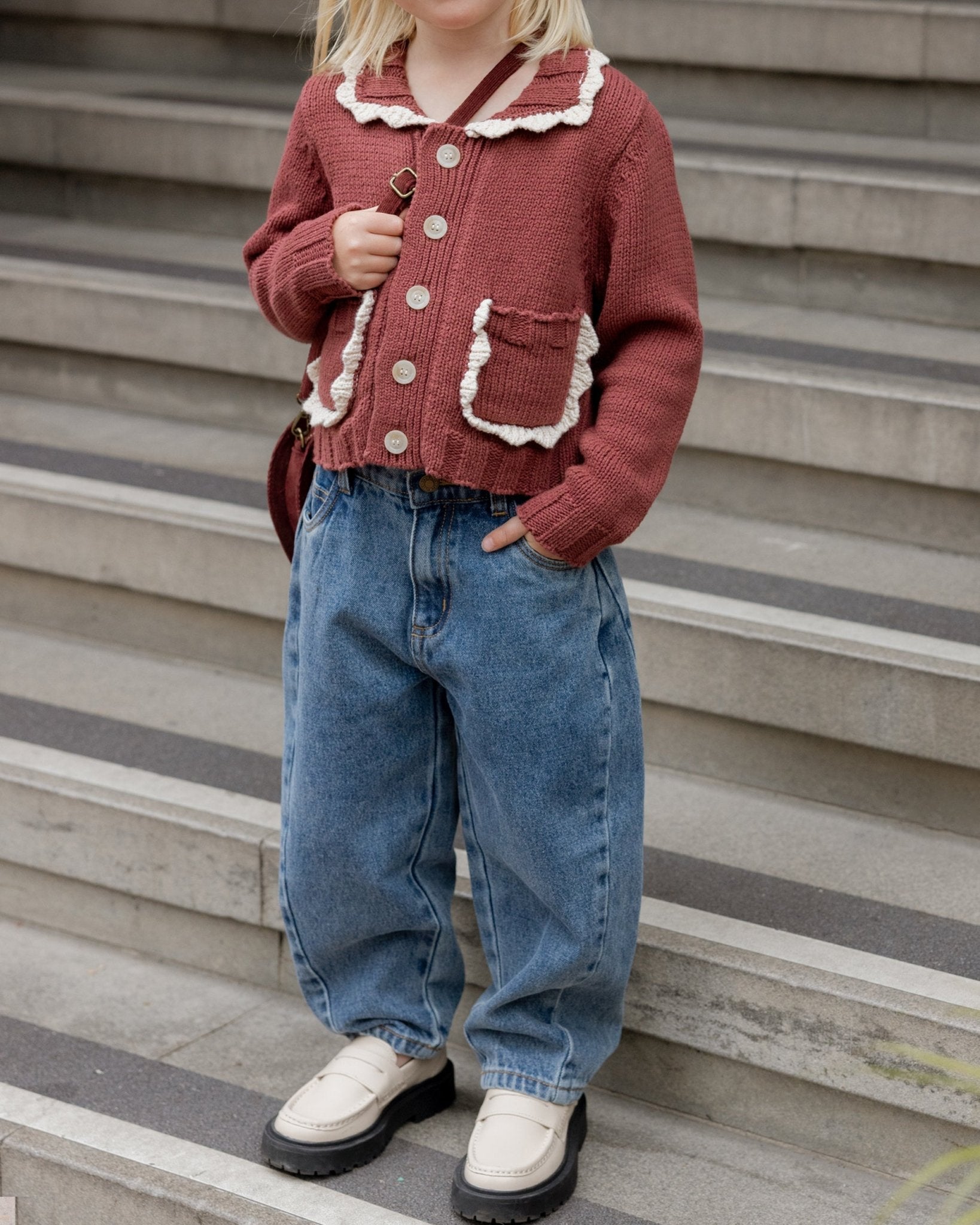 Rylee + Cru Barrel Pant || Indigo Denim Rylee + Cru