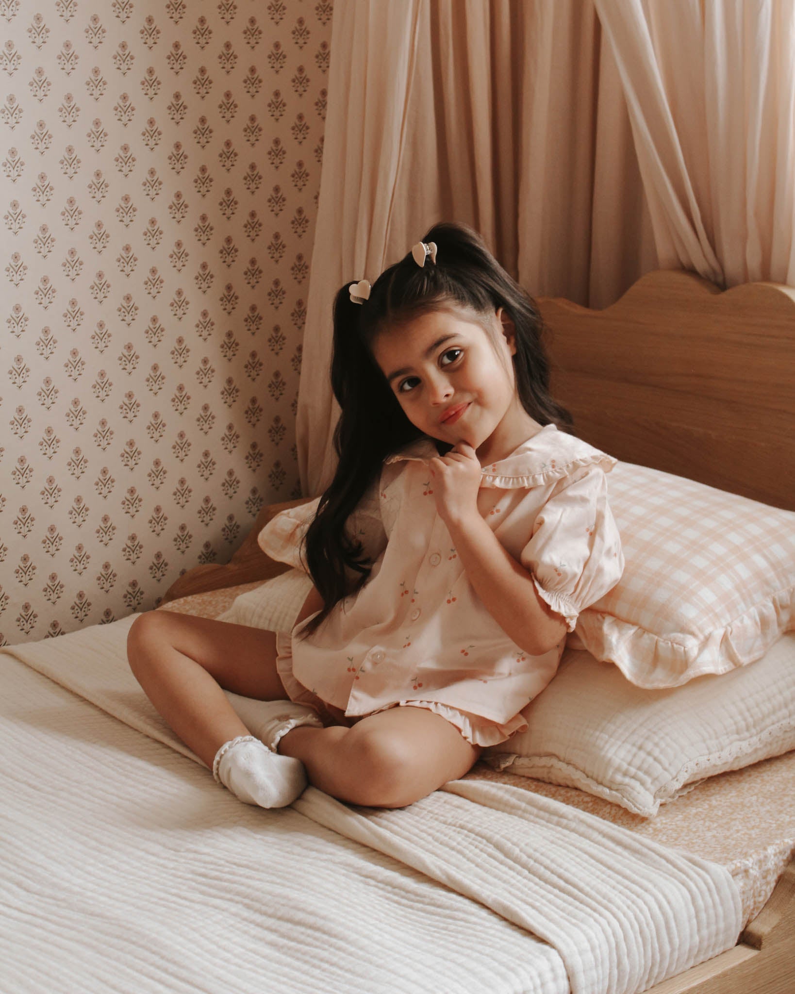 Rylee + Cru Delilah Pajama Set || Cherries Rylee + Cru