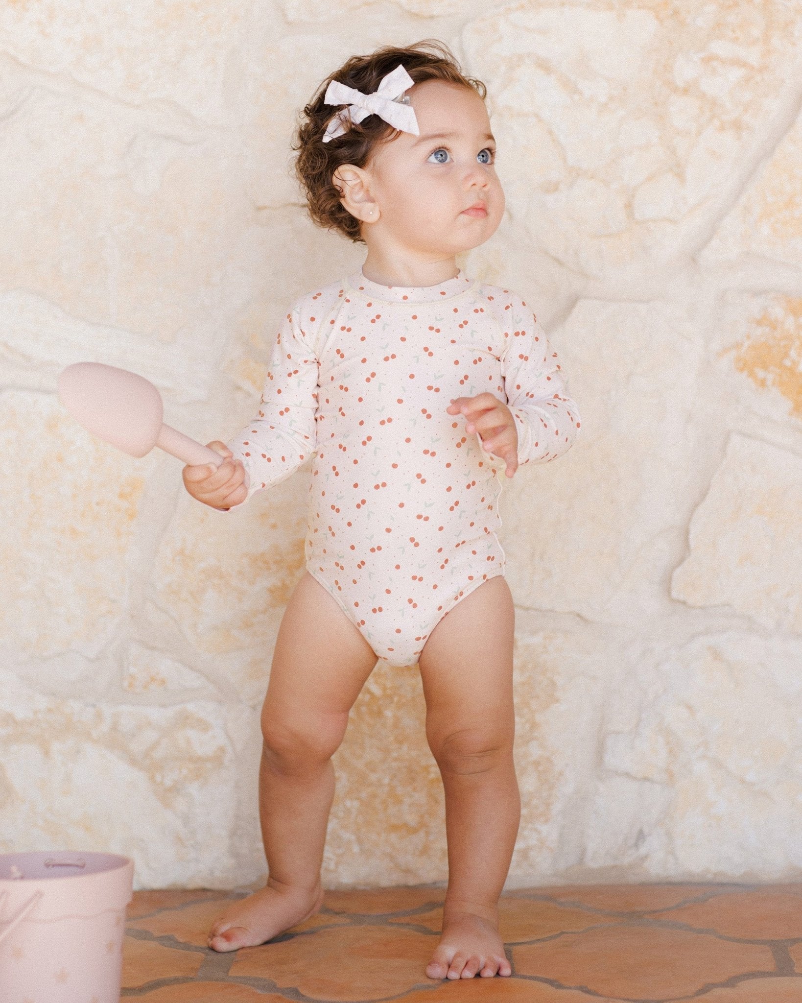 Rylee + Cru Delphine Rashguard One - Piece || Cherries Rylee + Cru - enjoykidsus