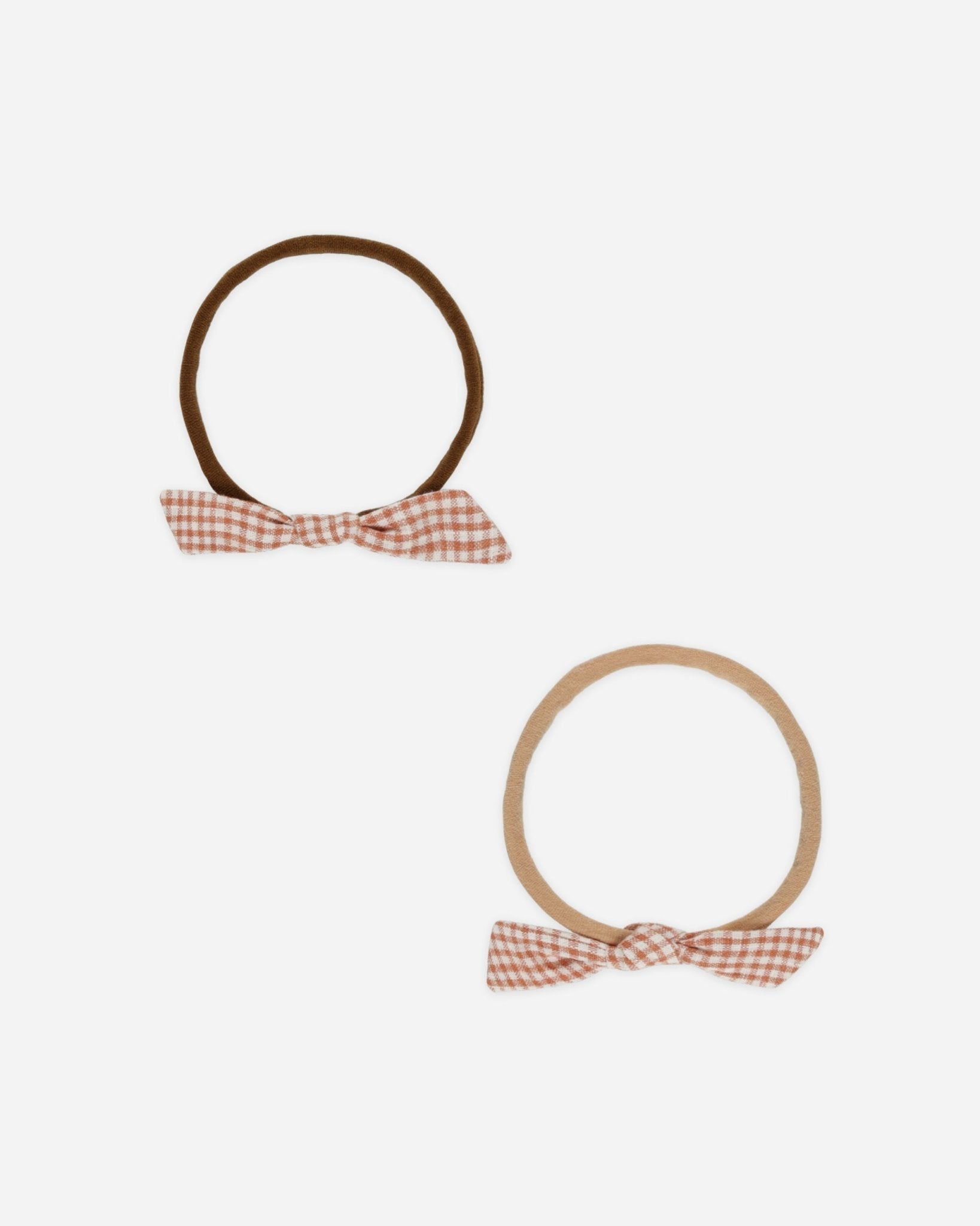 Rylee + Cru Little Knot Headband || Poppy Gingham Rylee + Cru