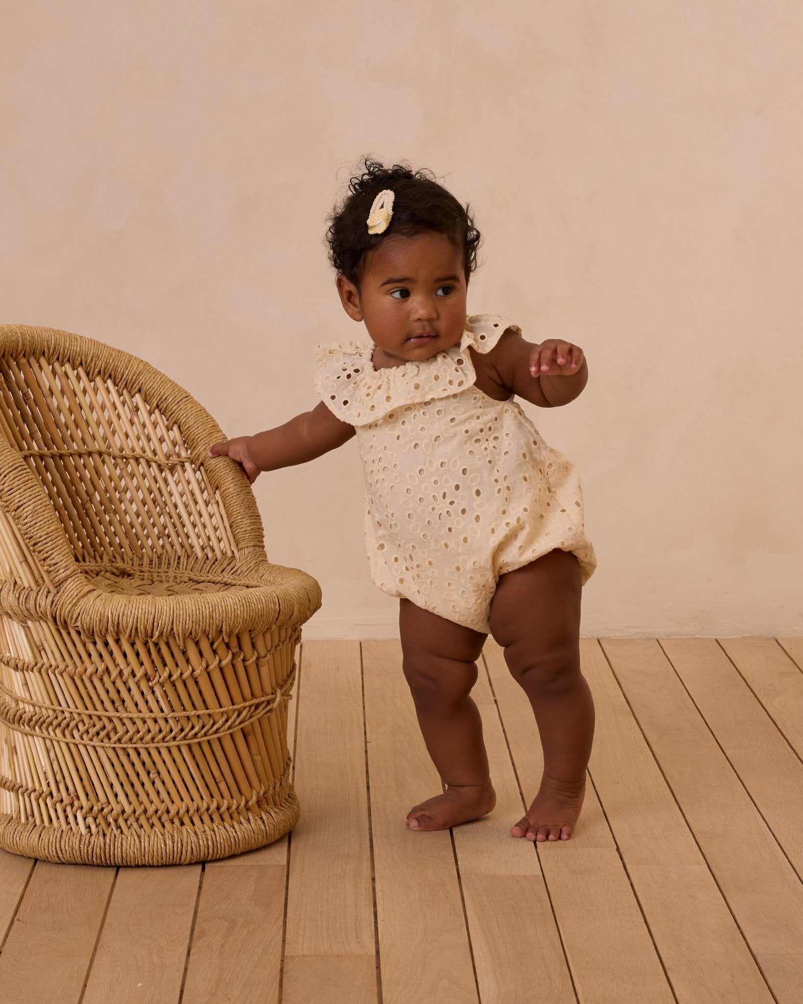 Rylee + Cru Myla Romper || Natural Rylee + Cru