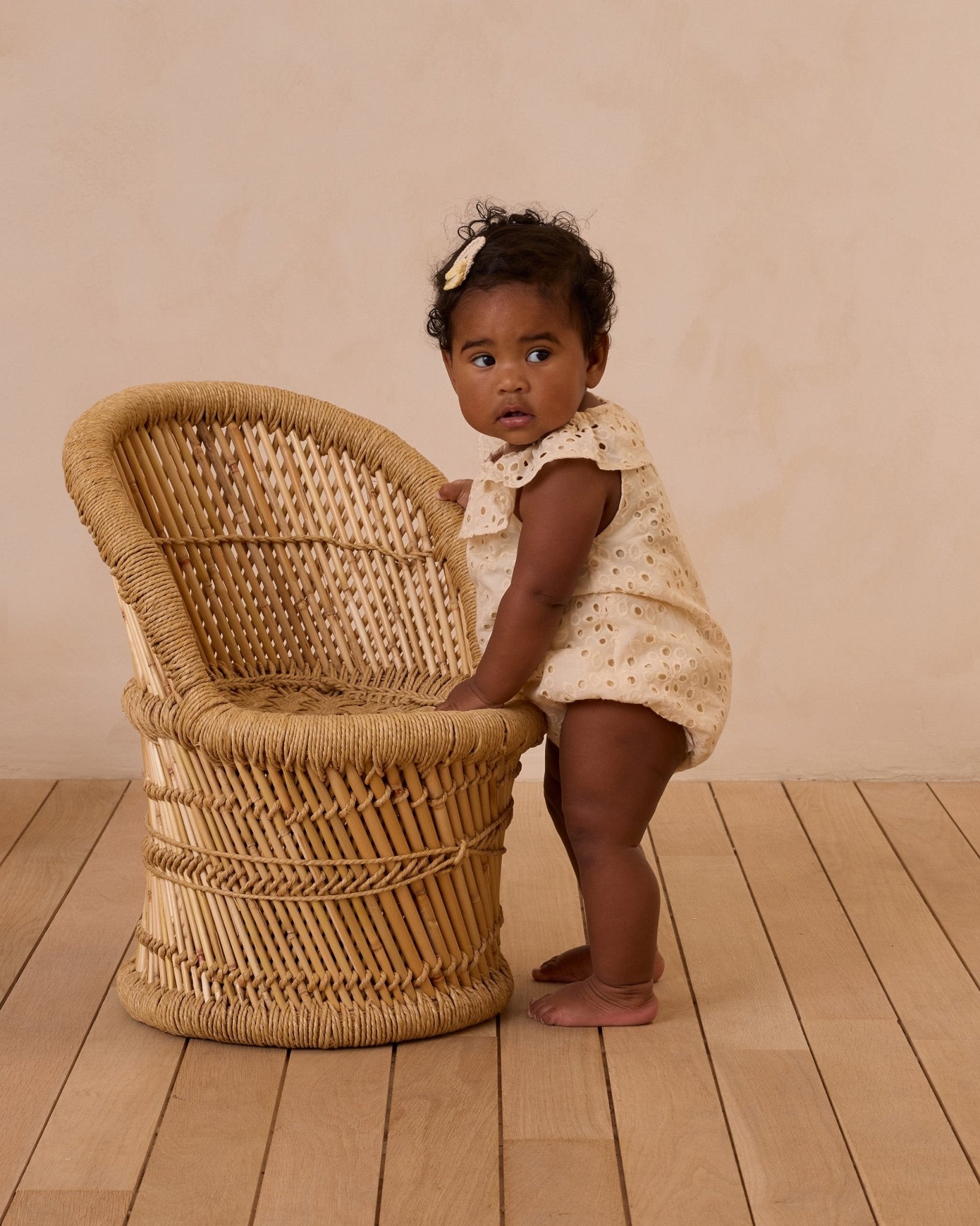 Rylee + Cru Myla Romper || Natural Rylee + Cru