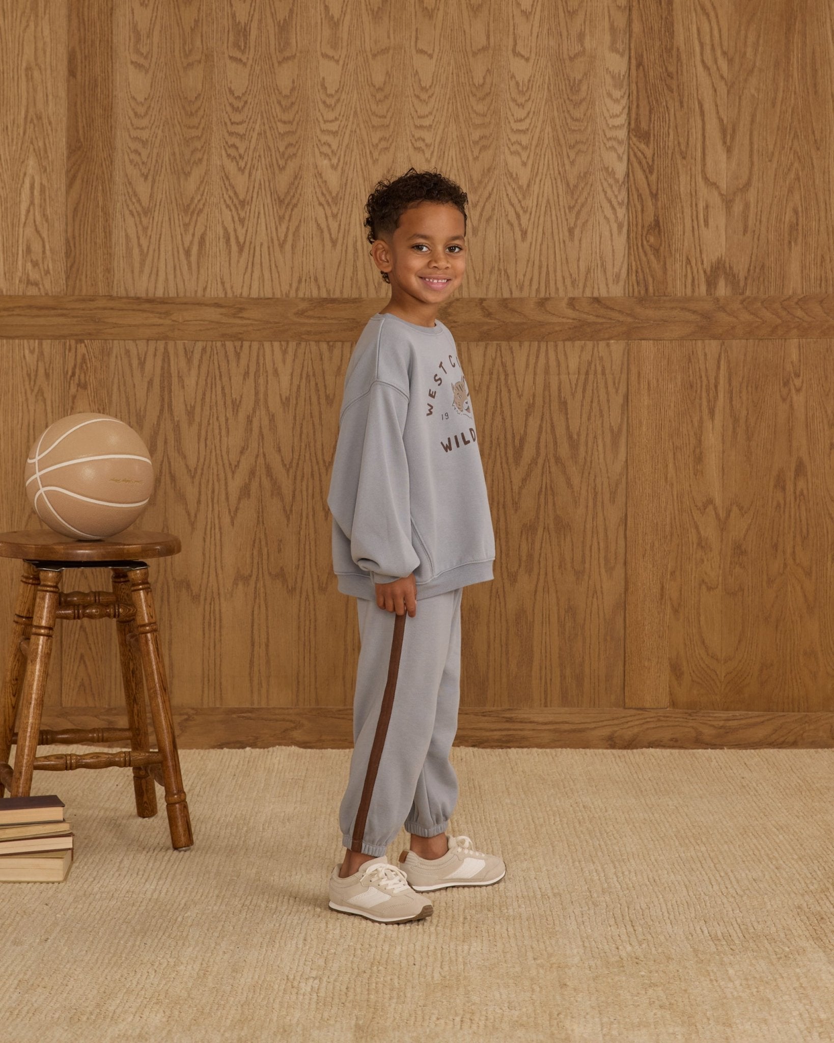 Rylee + Cru Relaxed Jogger || Dusty Blue Rylee + Cru