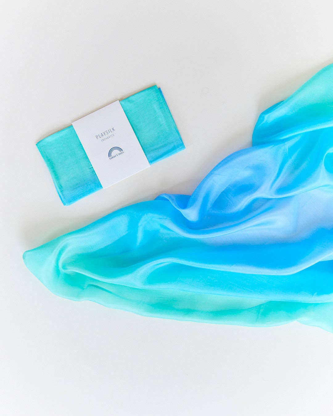 Sarah’s Silks - Enchanted Playsilks - 100% Silk Natural, Waldorf Toys: Sea Sarah&