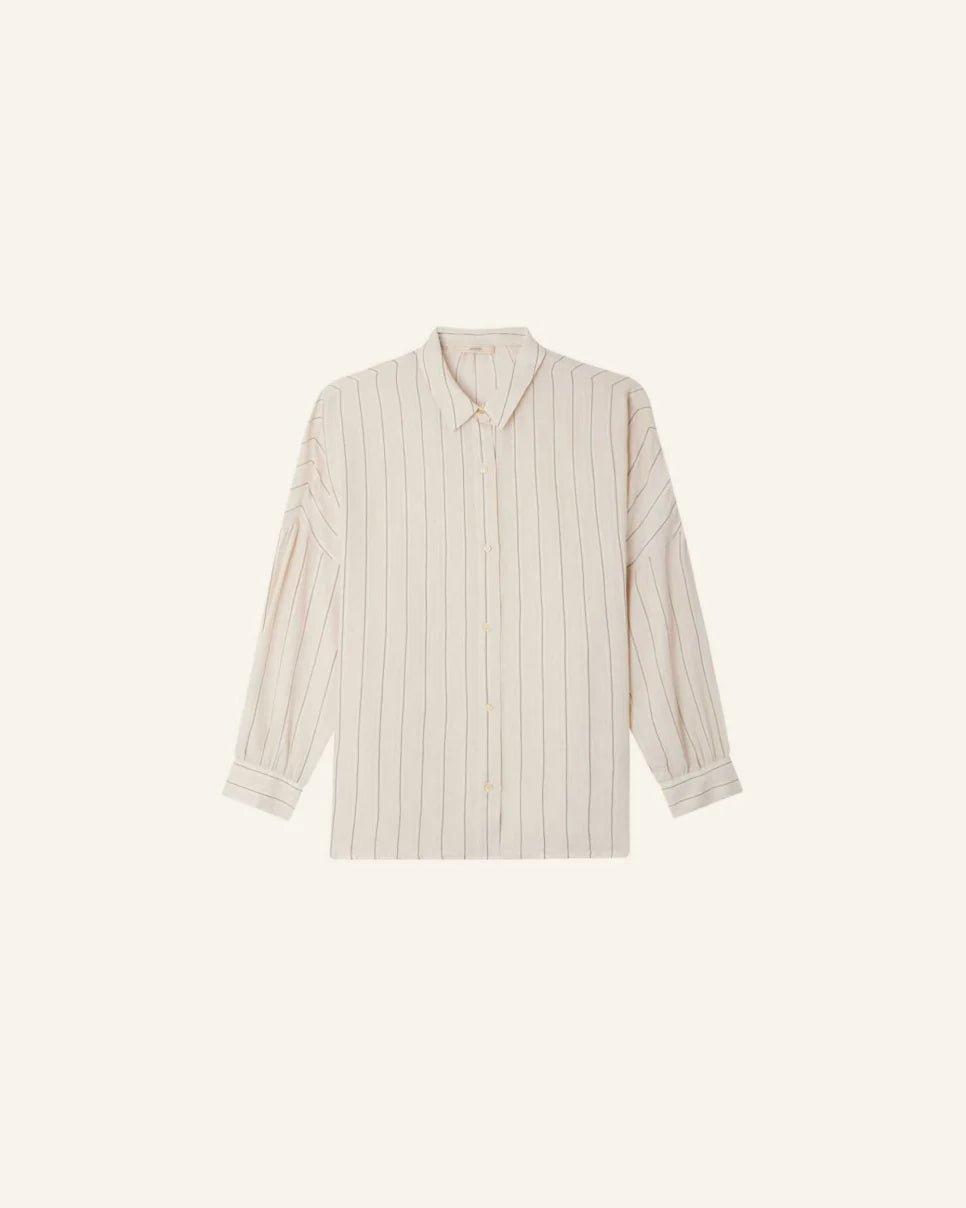 Sessùn Botan Striped Shirt - SandBlack Sessùn