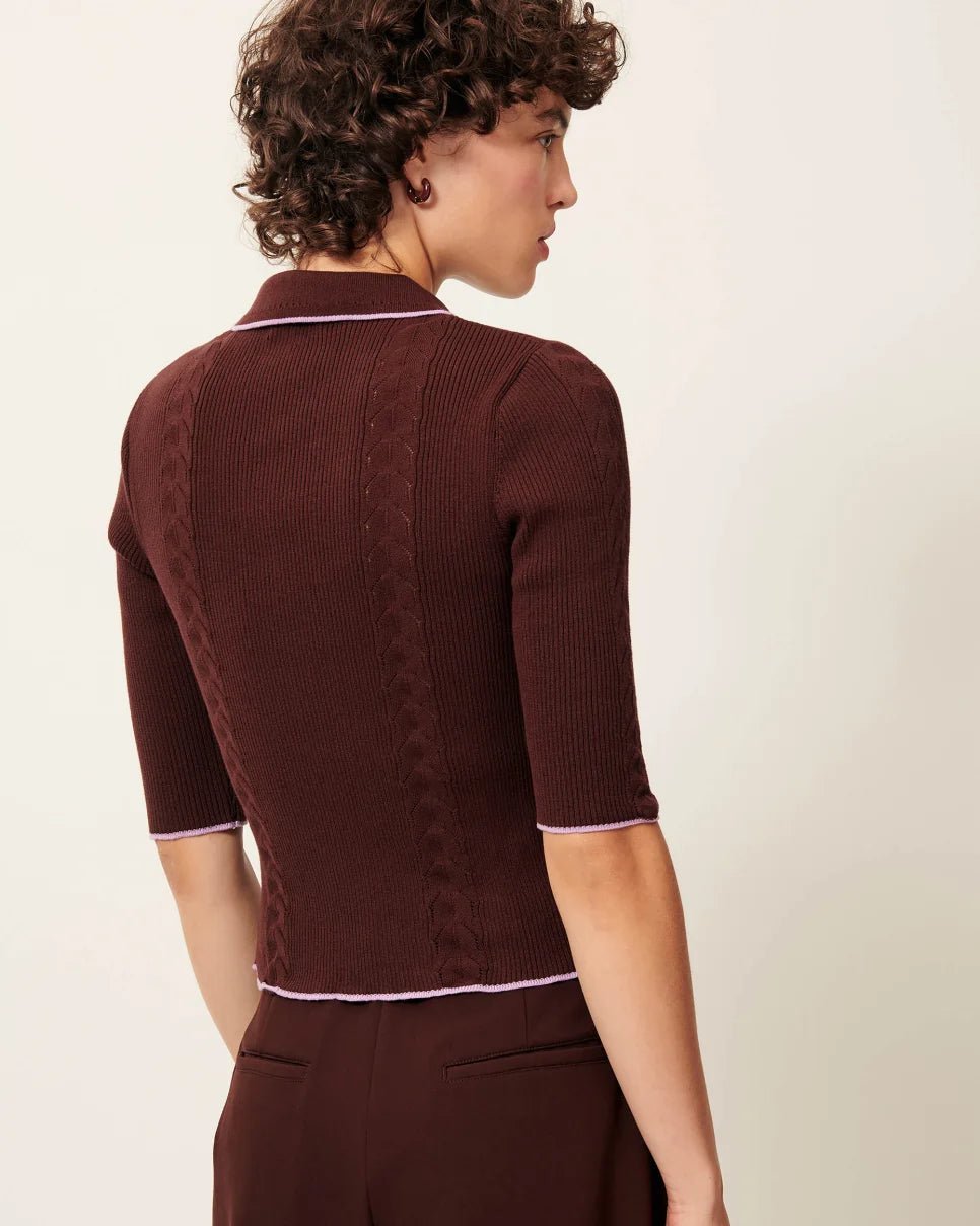 Sessùn Jodi Polo Top –Organic Cotton Knit Polo Sessùn