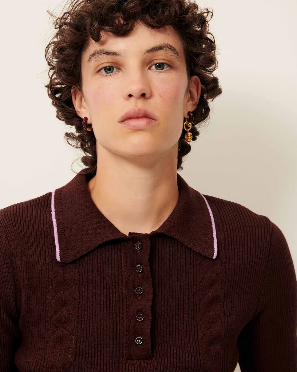 Sessùn Jodi Polo Top –Organic Cotton Knit Polo Sessùn