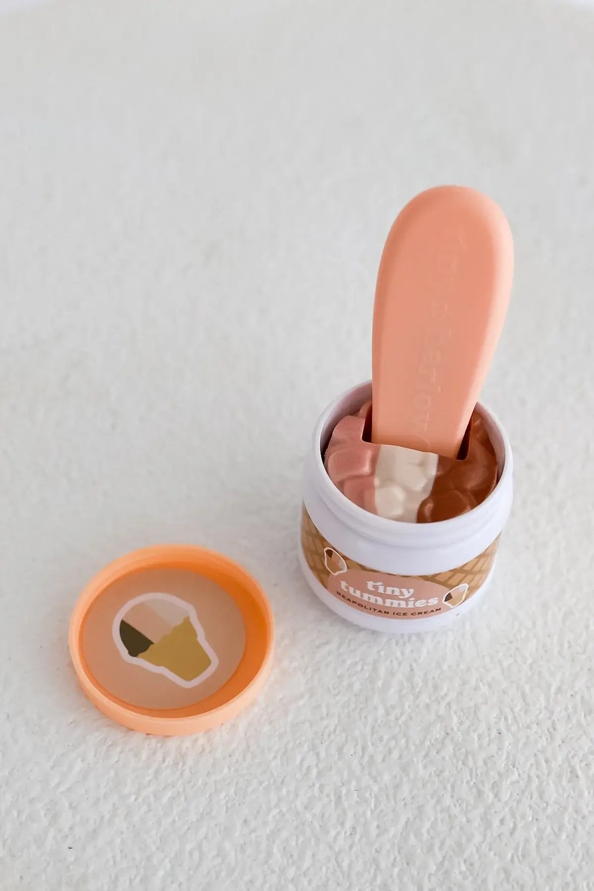 Shine on me Distribution - Tiny Tummies Napolitan Icecream jar and spoon set - Tiny Har Shine on me Distribution