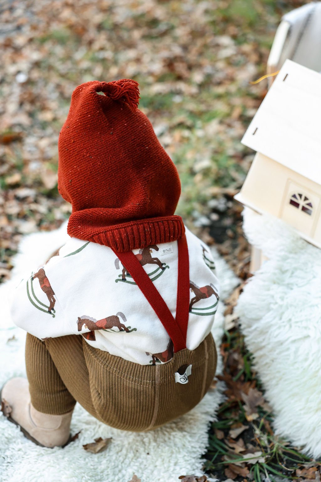 Silly Silas Footless Acorn Brown x Maple Leaf - Christmas Limit Edition Silly Silas