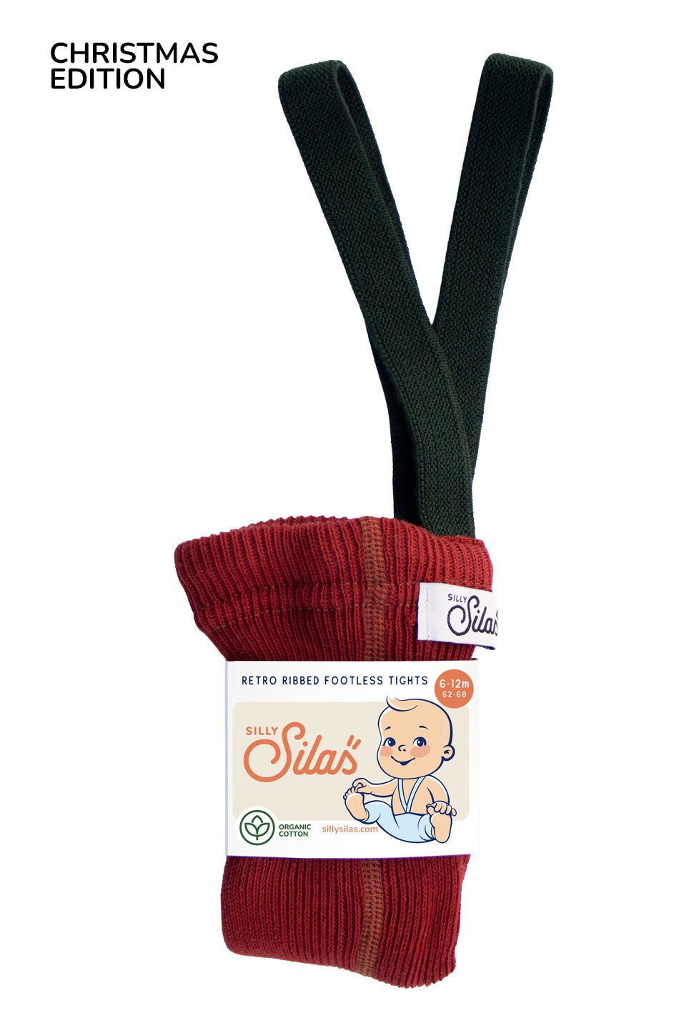 Silly Silas Footless Maple Leaf x Dark Forest Green - Christmas Limit Edition Silly Silas